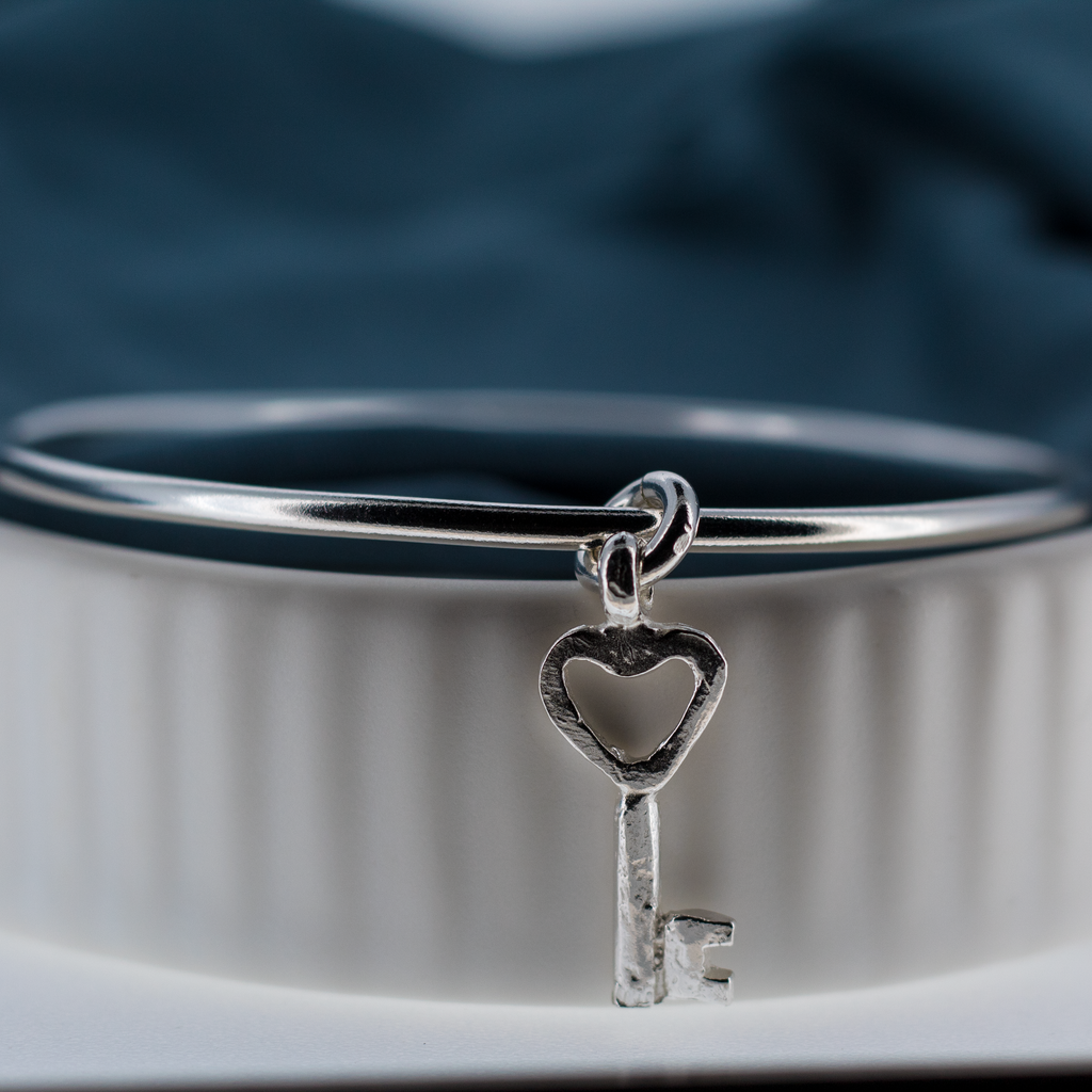 Key to My Heart Charm Bangle
