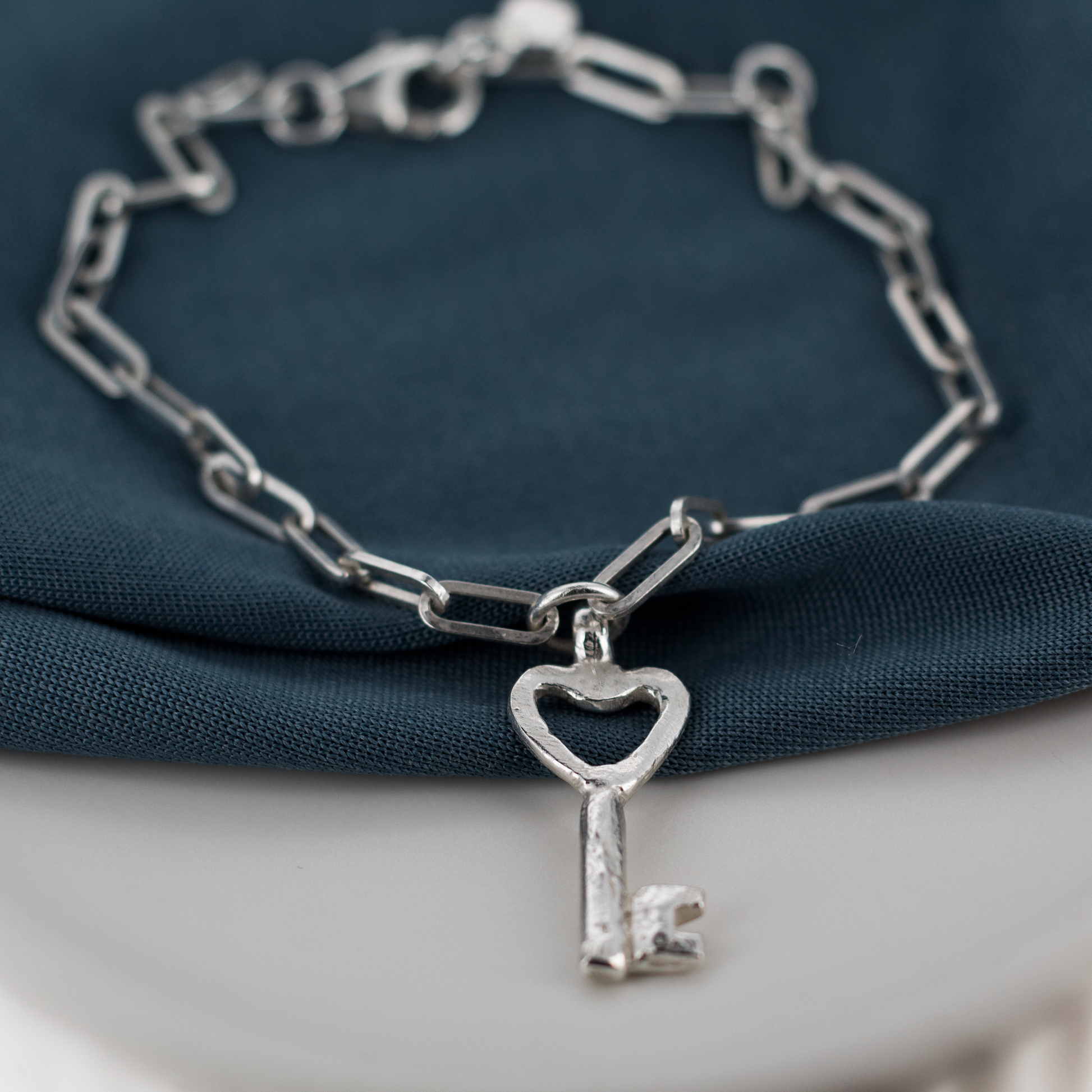 Key to My Heart Trace Chain Bracelet