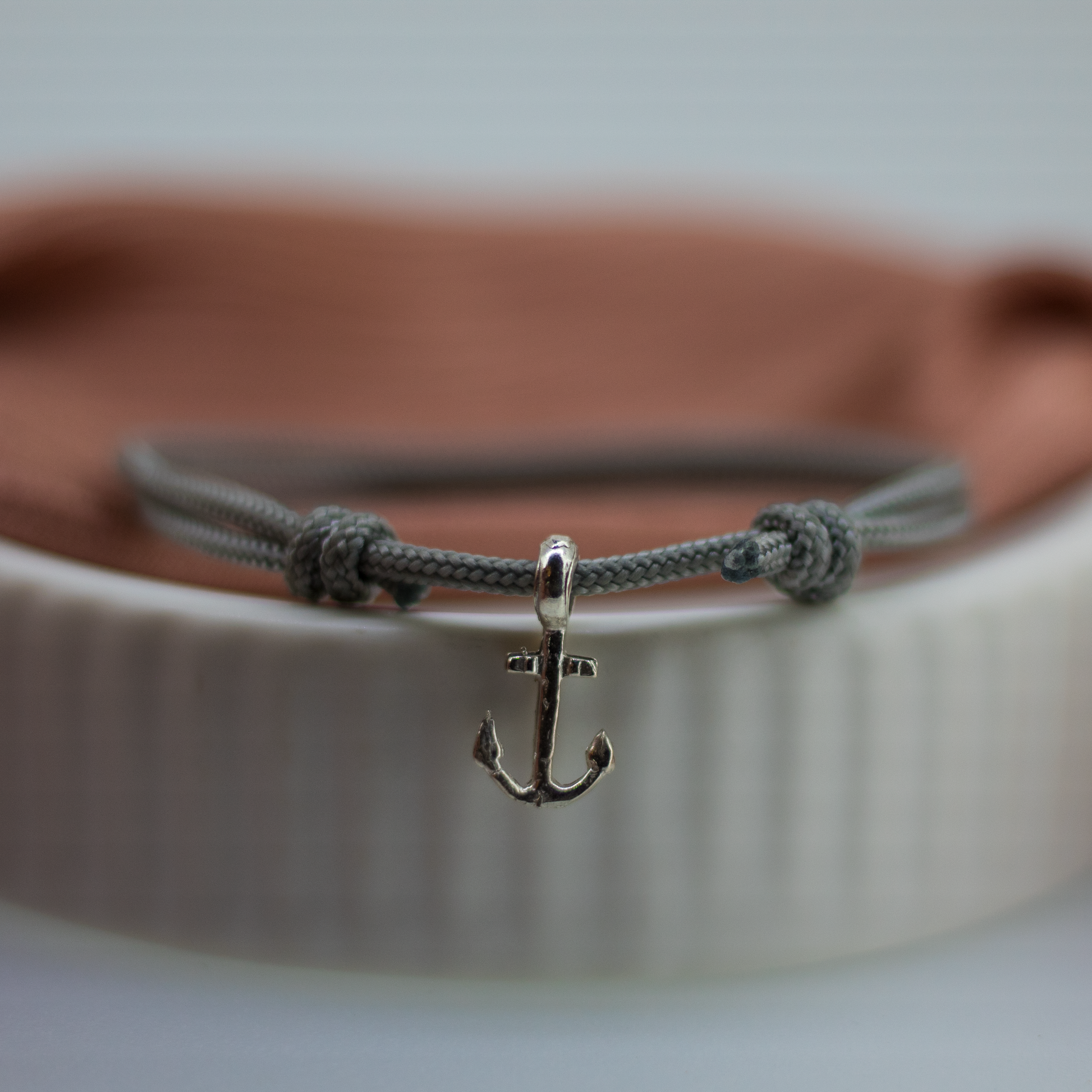 Anchor Rope Bracelet in Sterling Silver