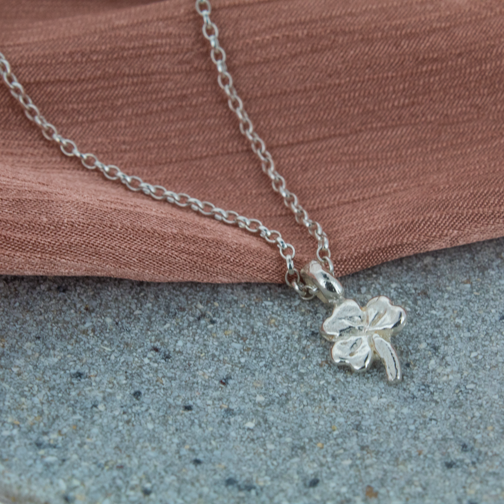 Lucky Clover Sterling Silver Necklace