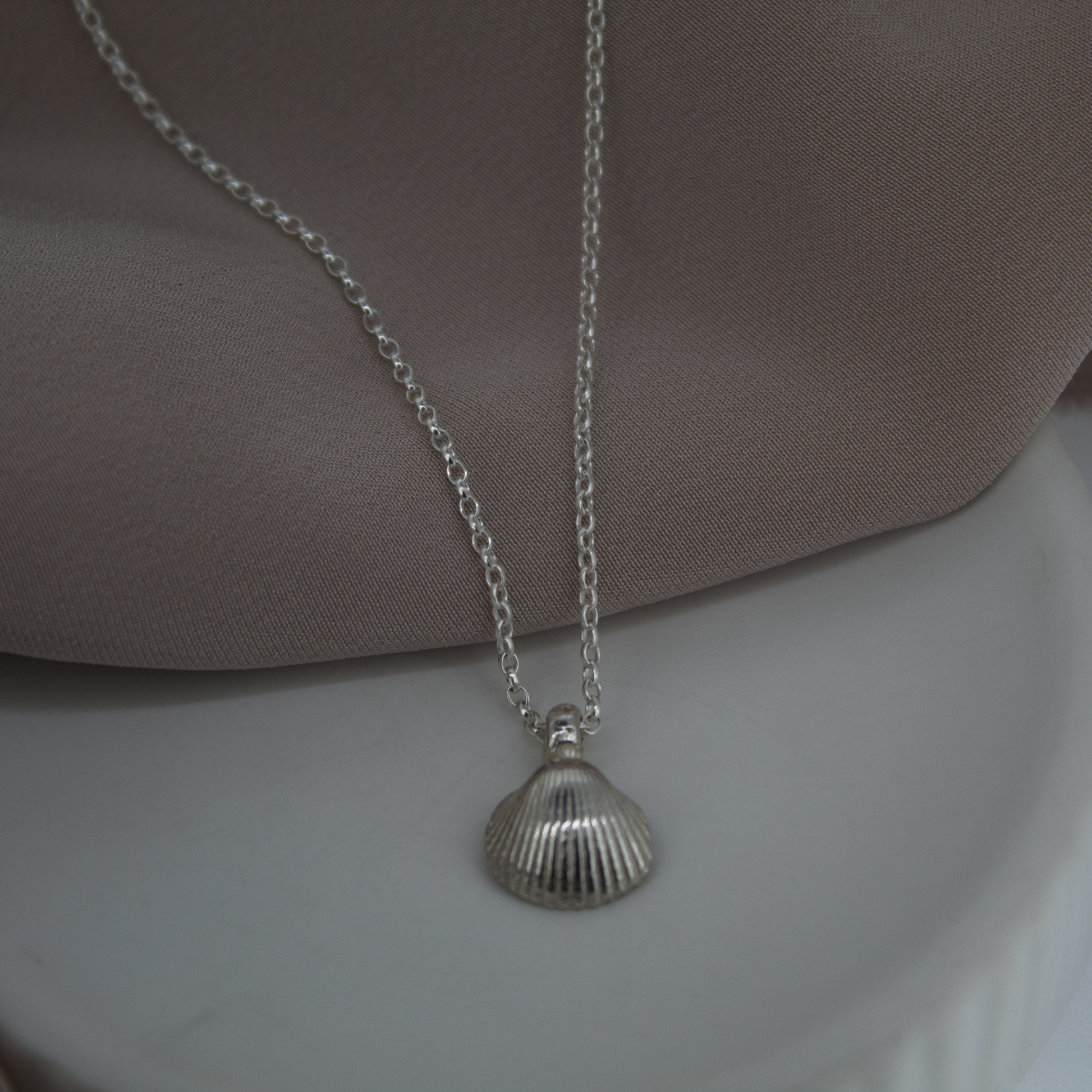 Lucky Charm Shell Necklace in Sterling Silver