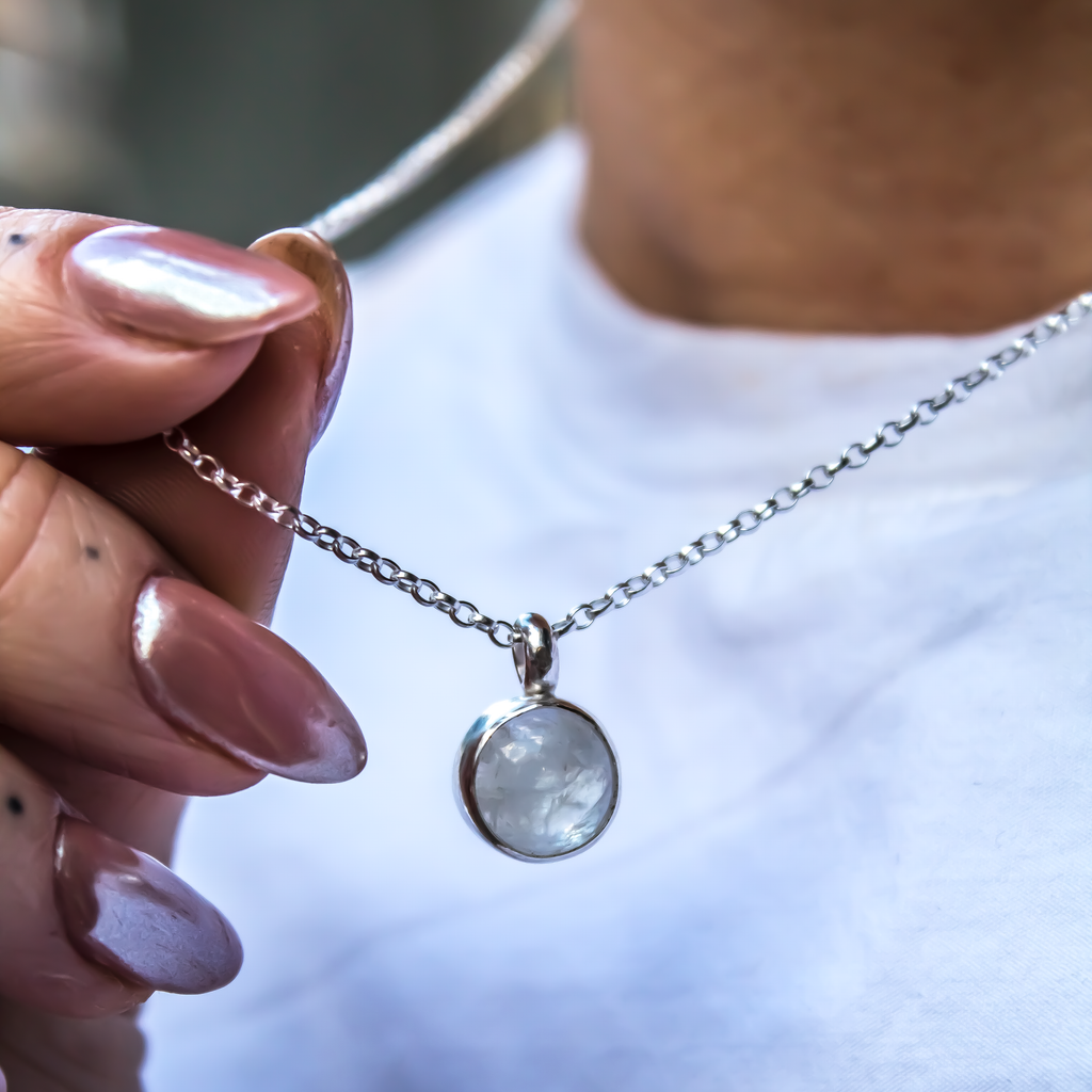 Rainbow Moonstone Treasured Necklace