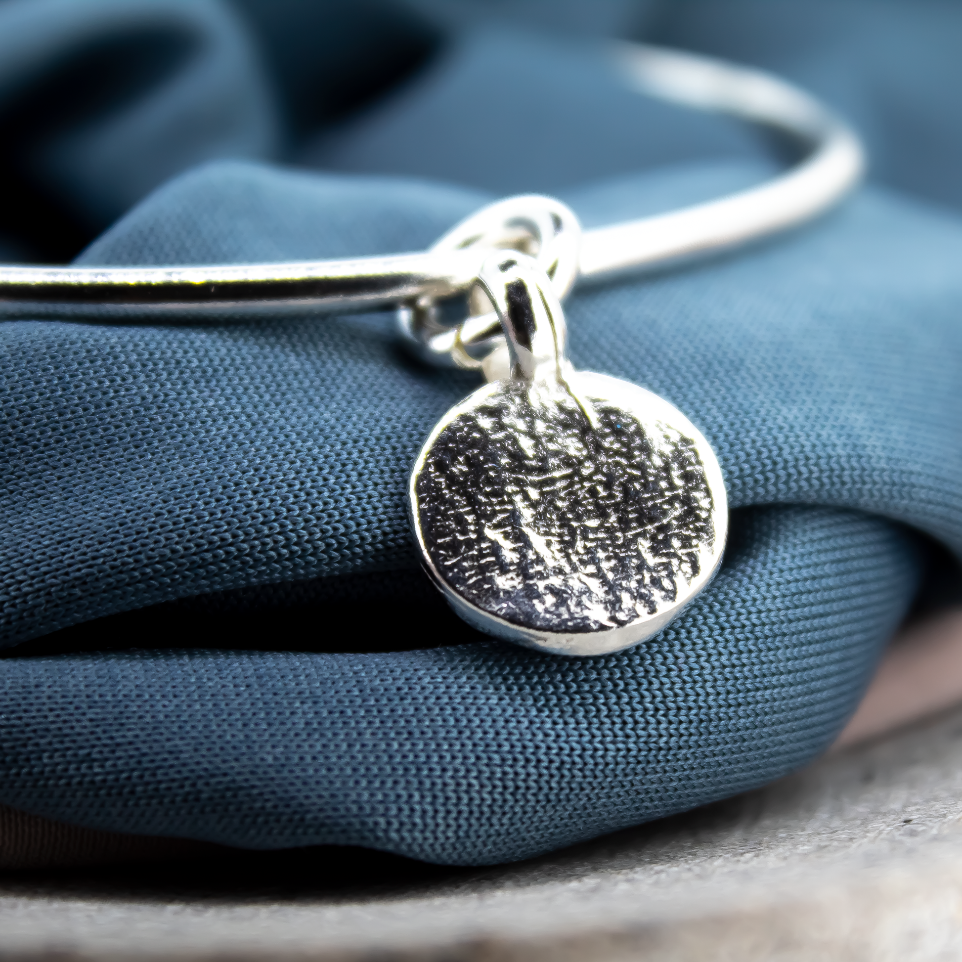 New Moon Sterling Silver Bangle