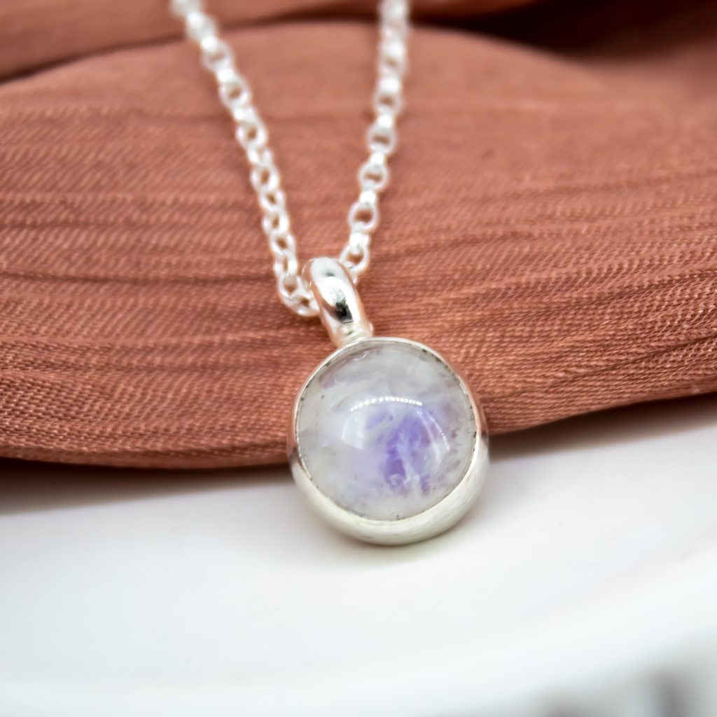 Rainbow Moonstone Treasured Necklace