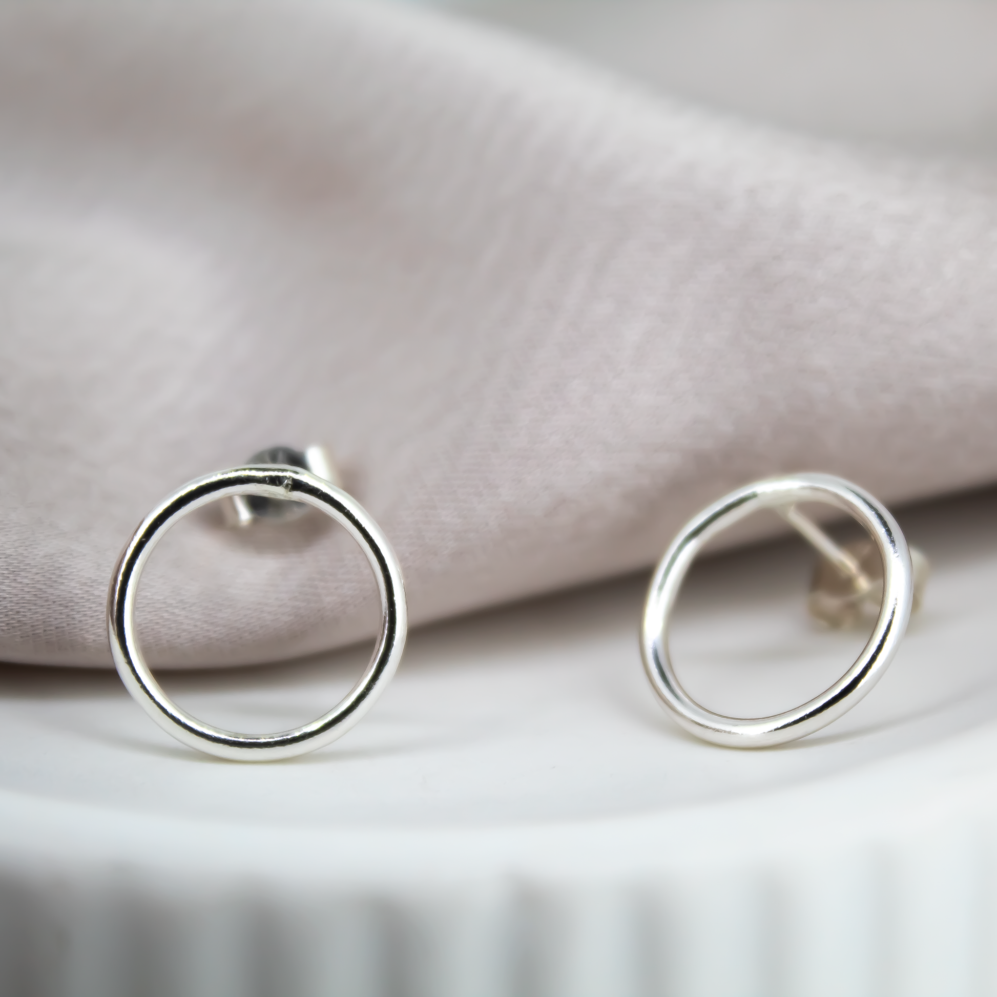 Karma Sterling Silver Earrings