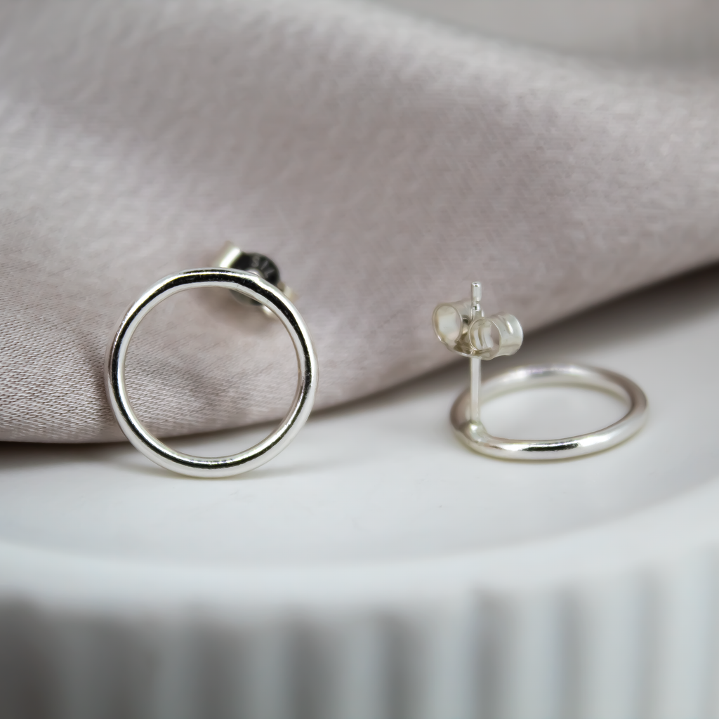 Karma Sterling Silver Earrings