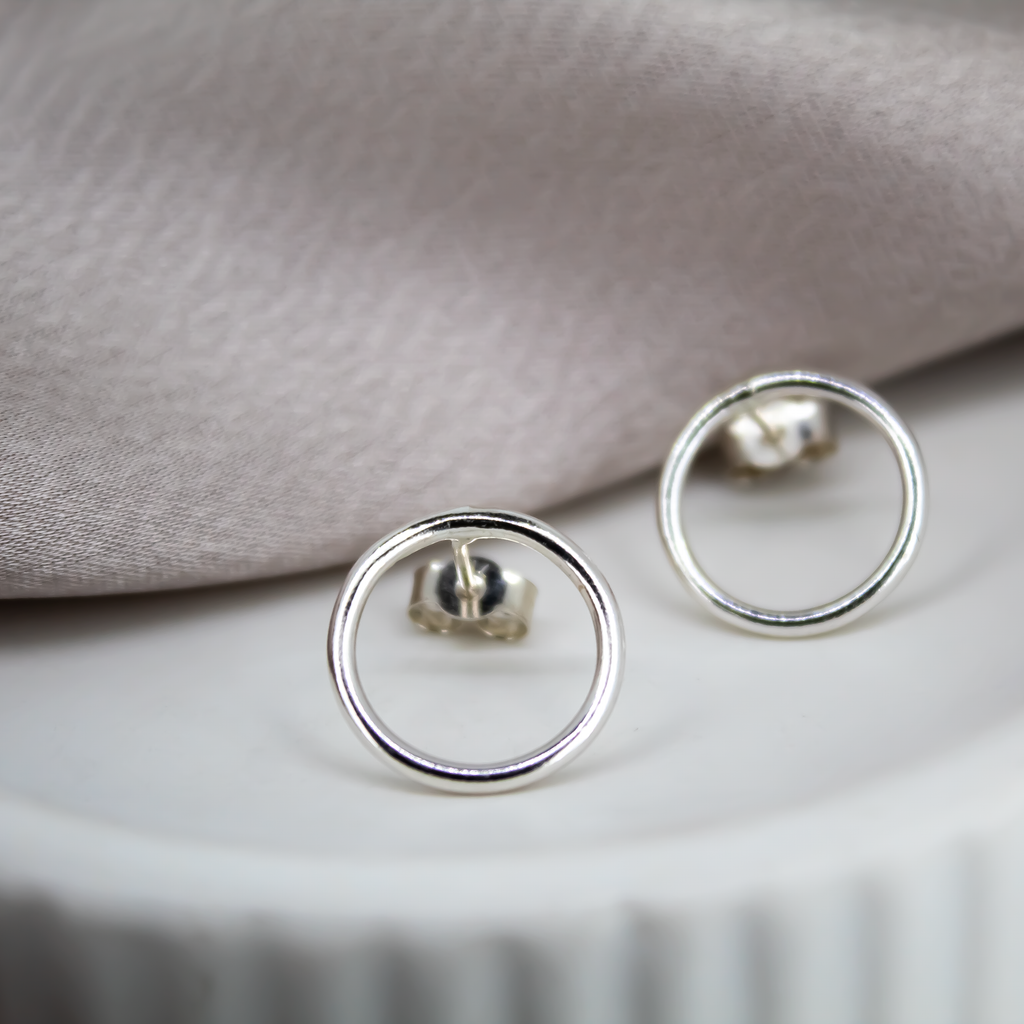 Karma Sterling Silver Earrings