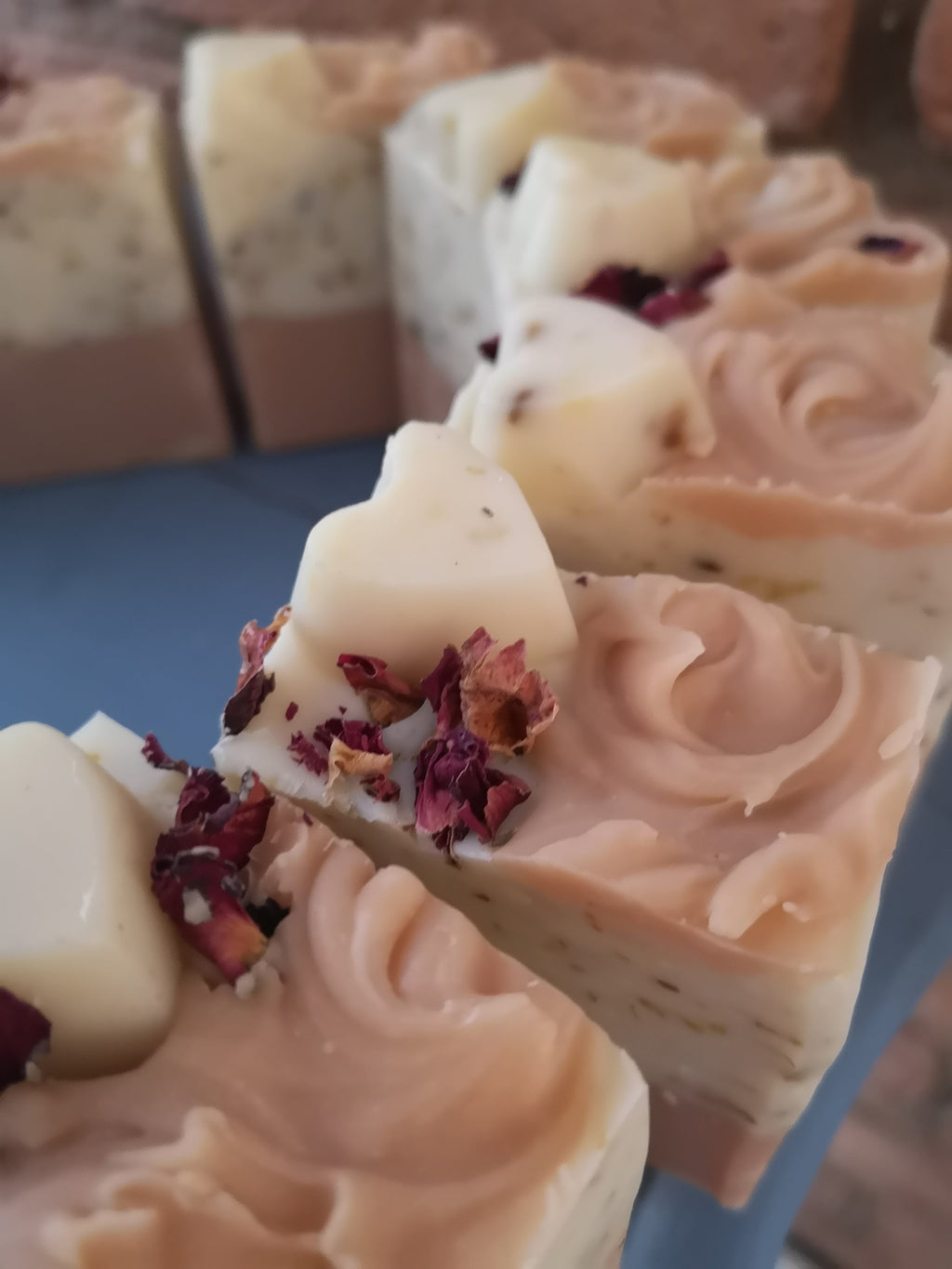 Calendula Rose Vegan Soap with Pink Clay