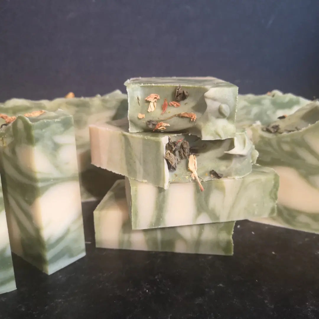Chamomile Green Tea and Jasmine Vegan Soap