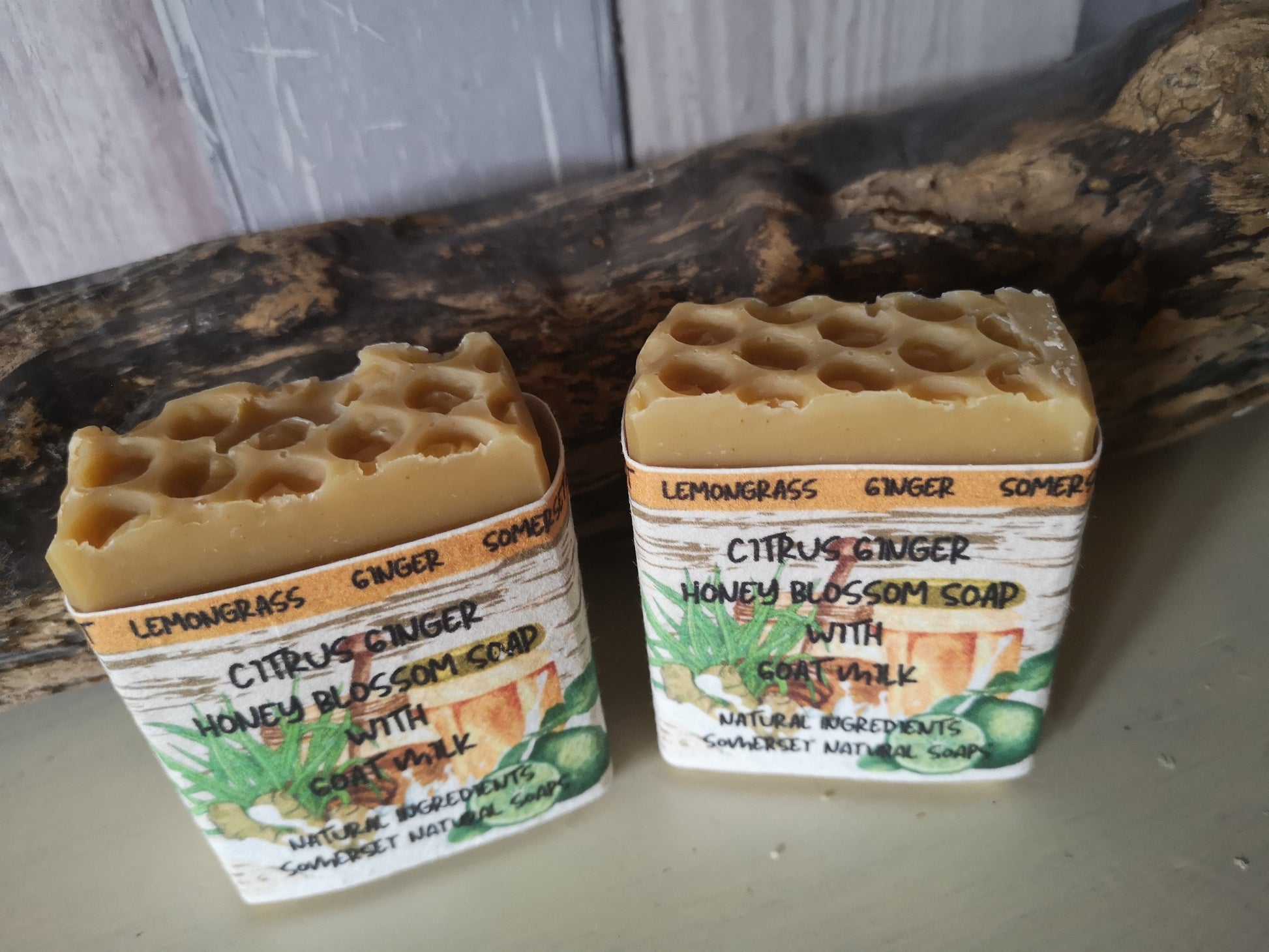 Citrus Ginger Goat Milk and Honey Soap