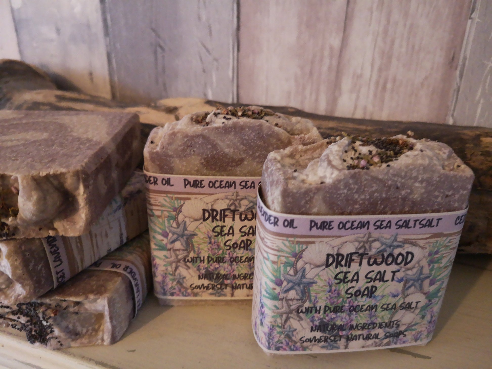 Driftwood Sea Salt Soap with Lavender and Cedar