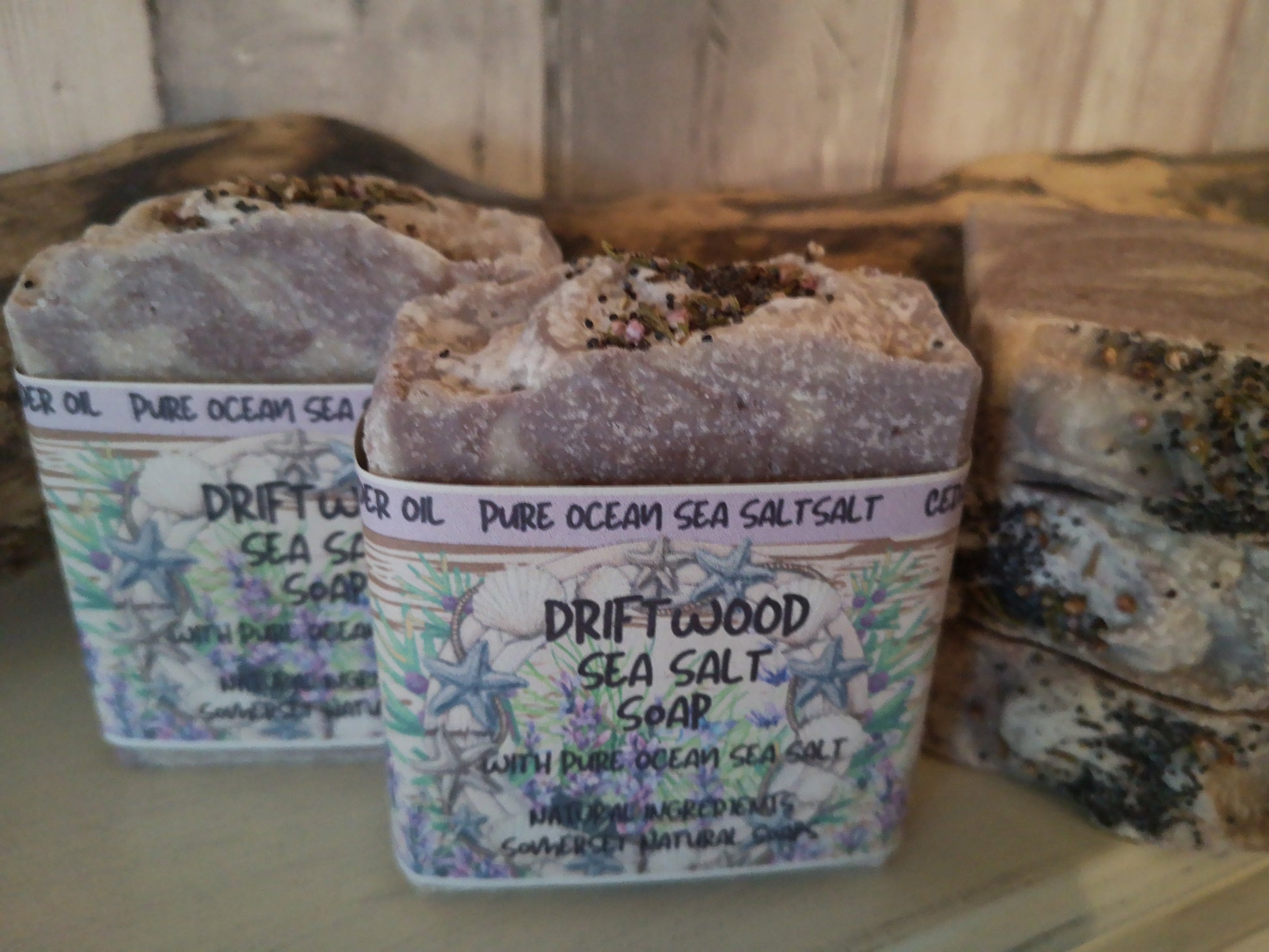Driftwood Sea Salt Soap with Lavender and Cedar