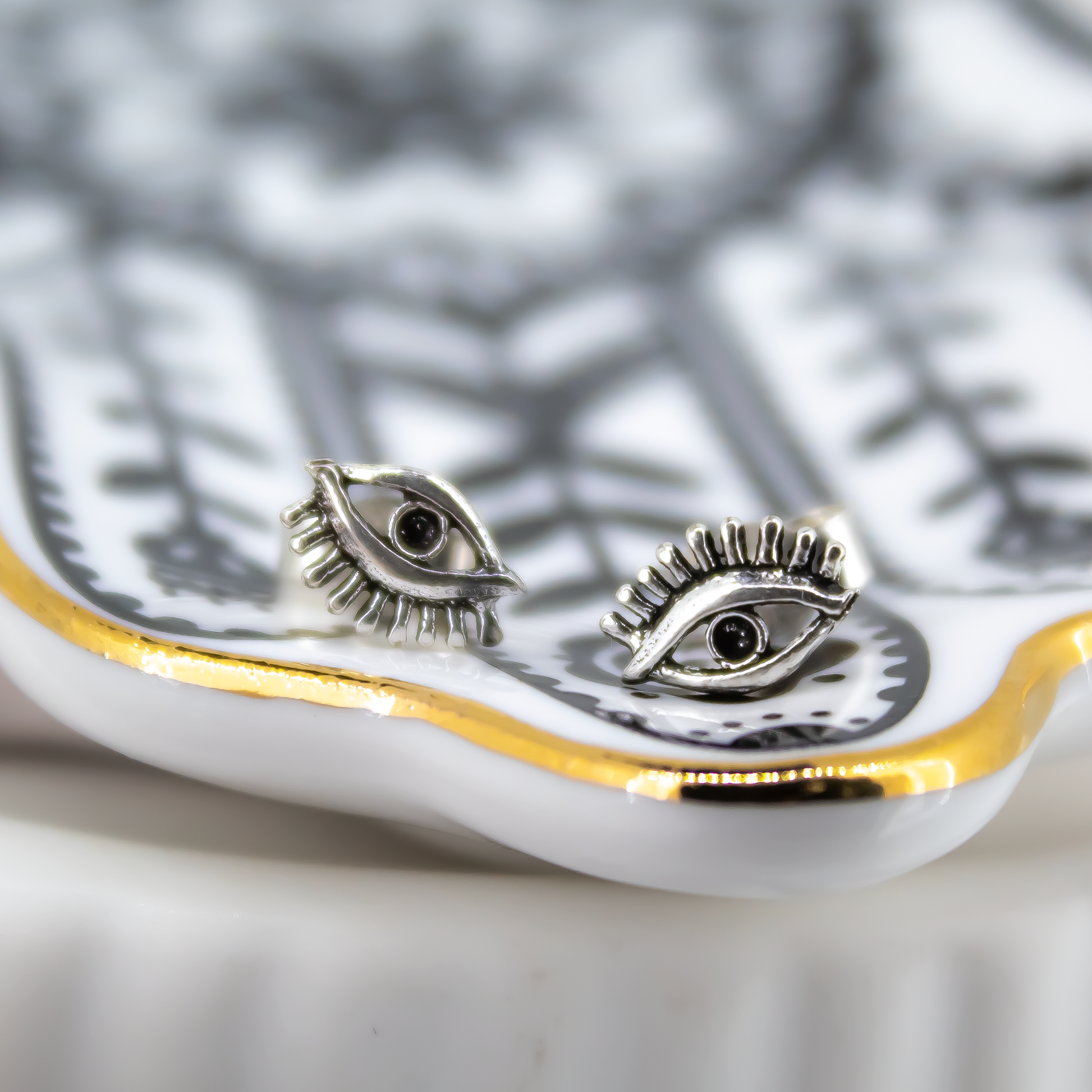 Sterling Silver Eye Studs