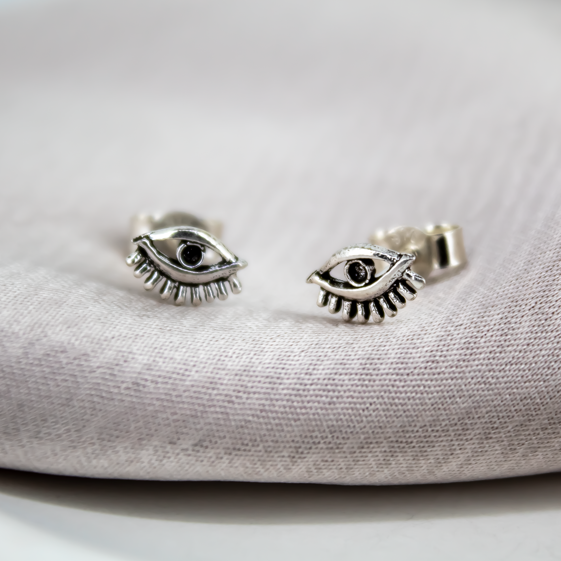Sterling Silver Eye Studs
