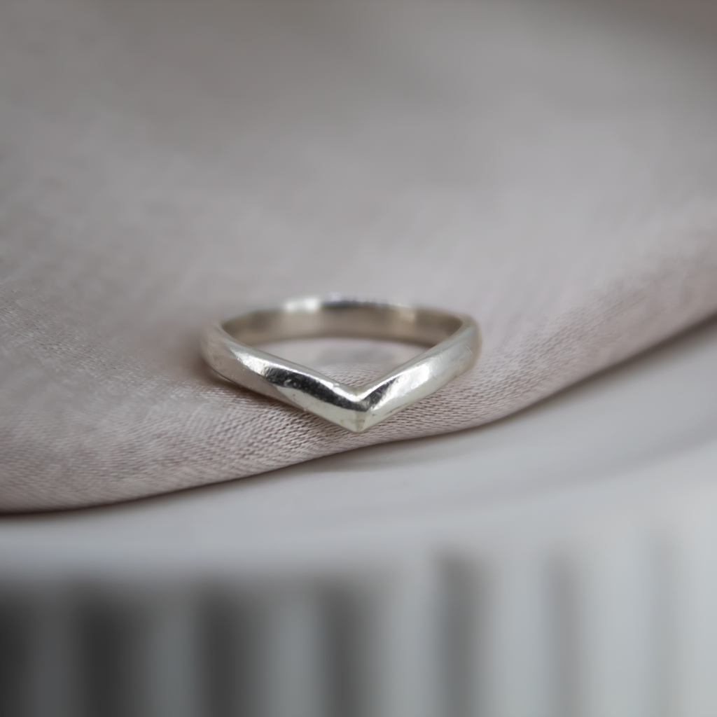 Wishbone Ring in Recycled Sterling Silver