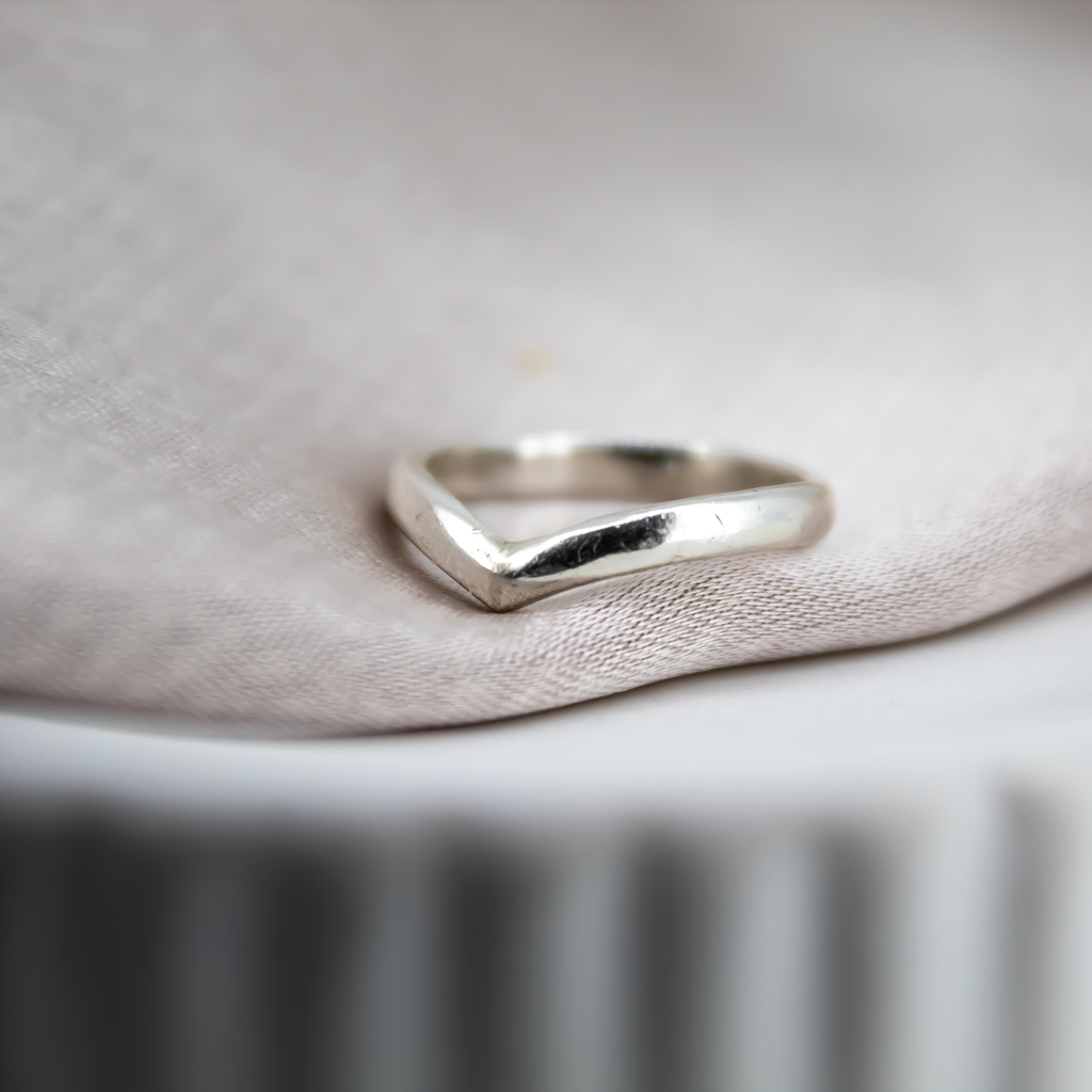 Wishbone Ring in Recycled Sterling Silver