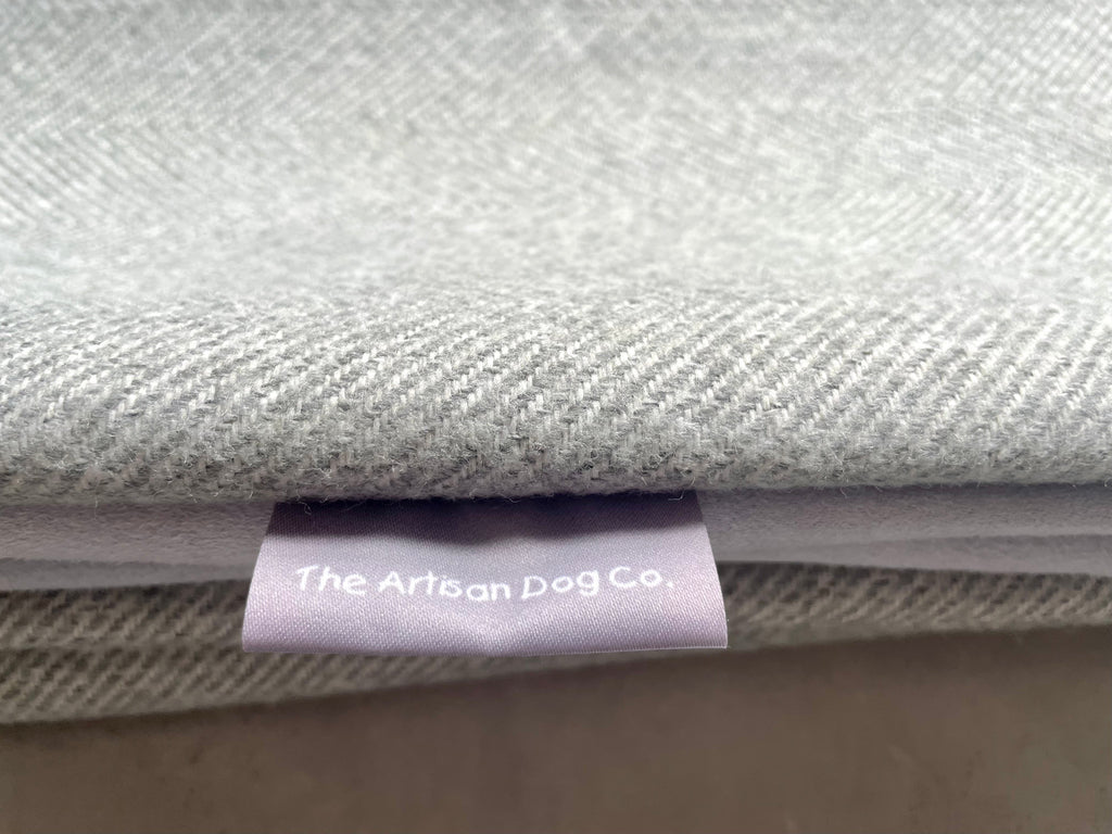 Handcrafted Pet Blanket Throw in Herringbone