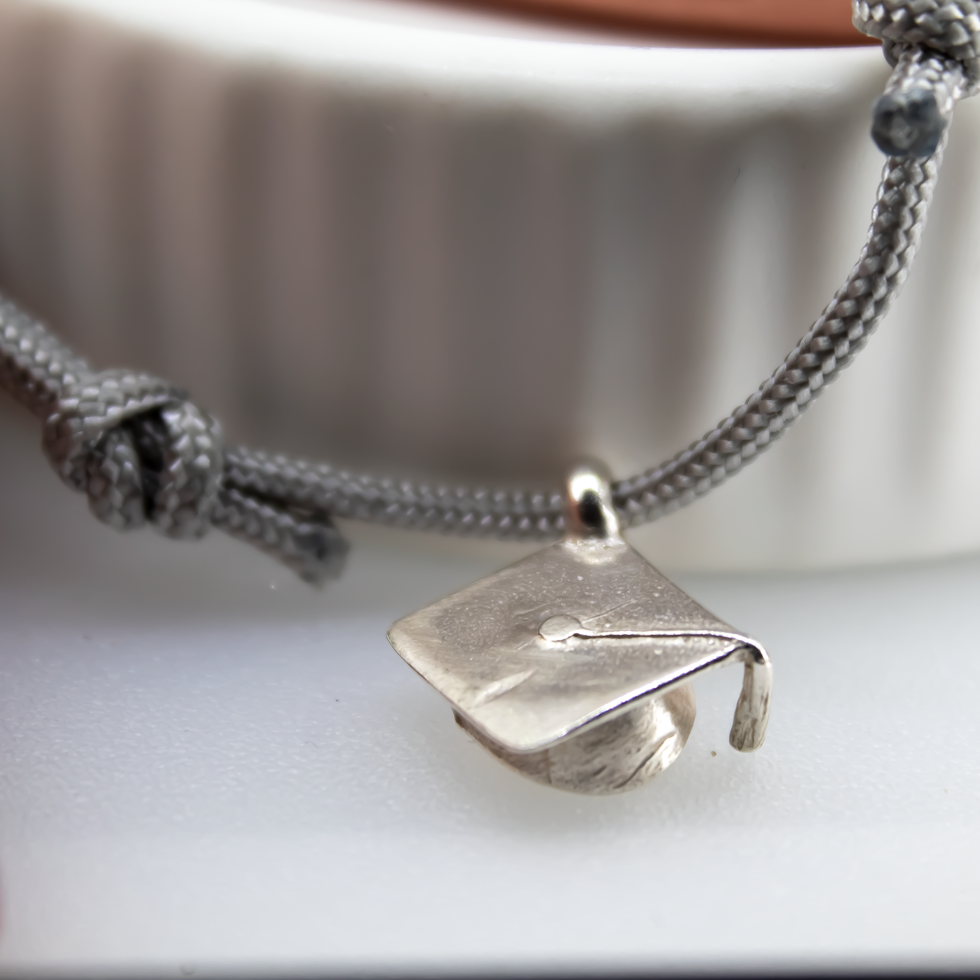 Graduation Rope Bracelet in Sterling Silver