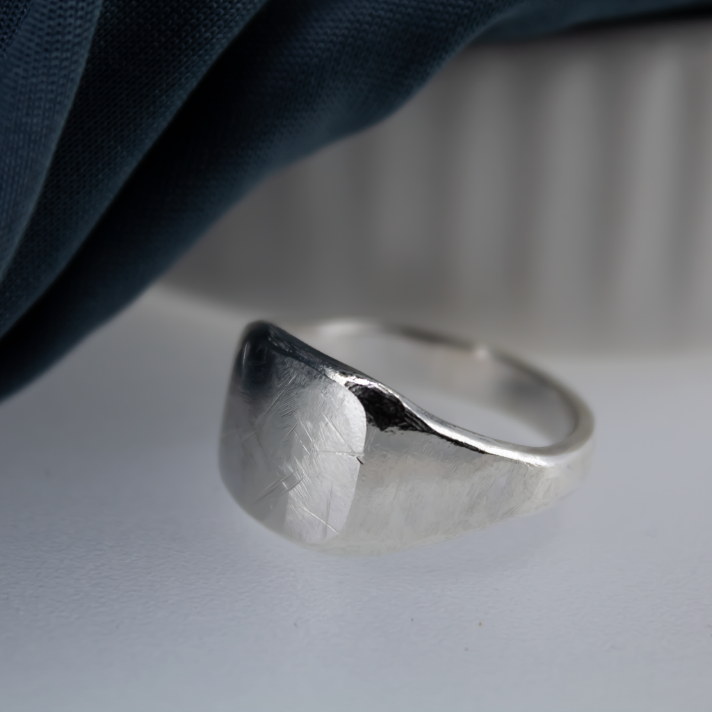 Square Signet Ring in Sterling Silver