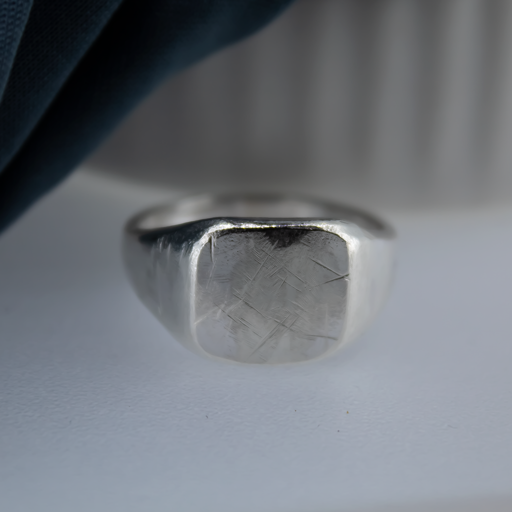 Square Signet Ring in Sterling Silver