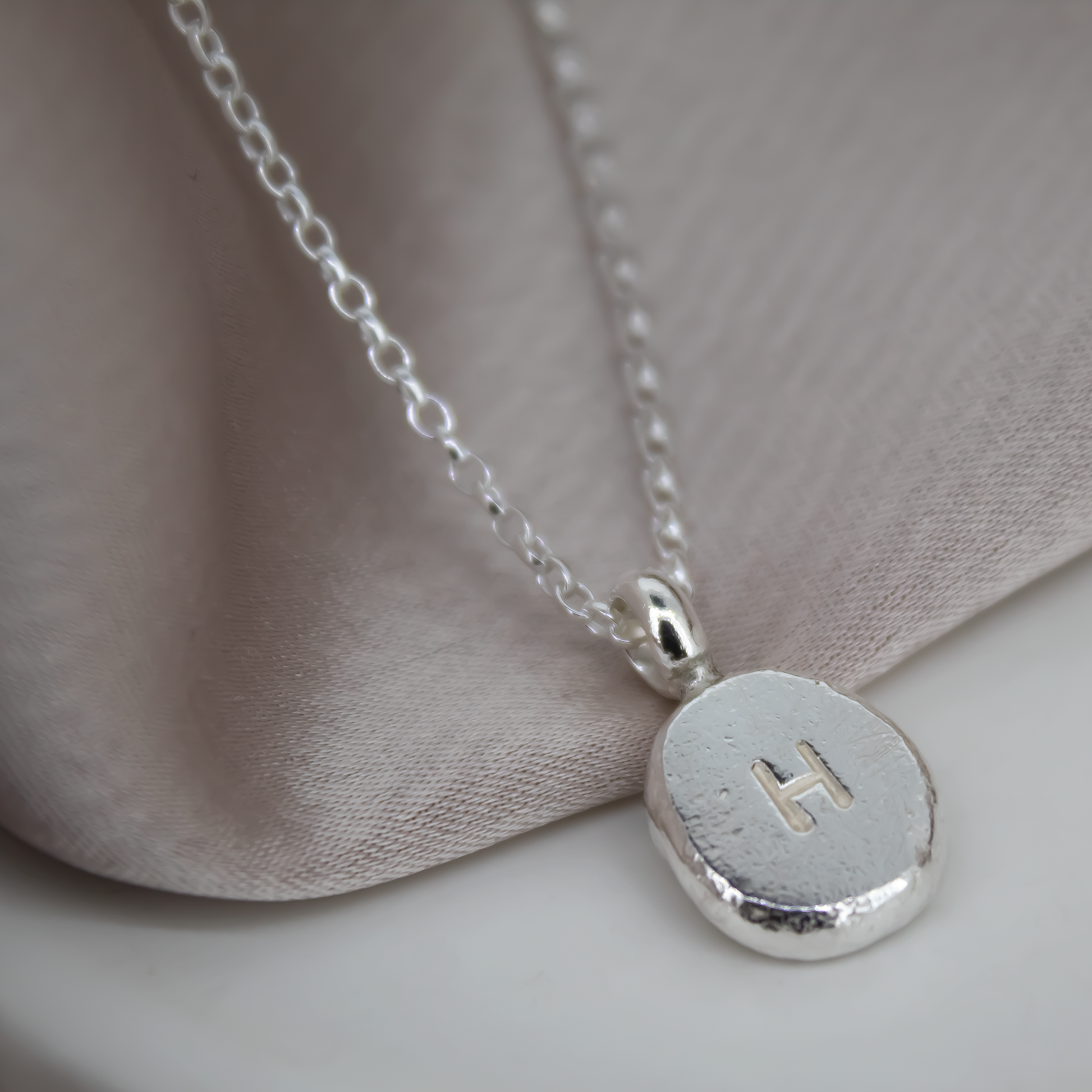 Sterling Silver Pebble Necklace