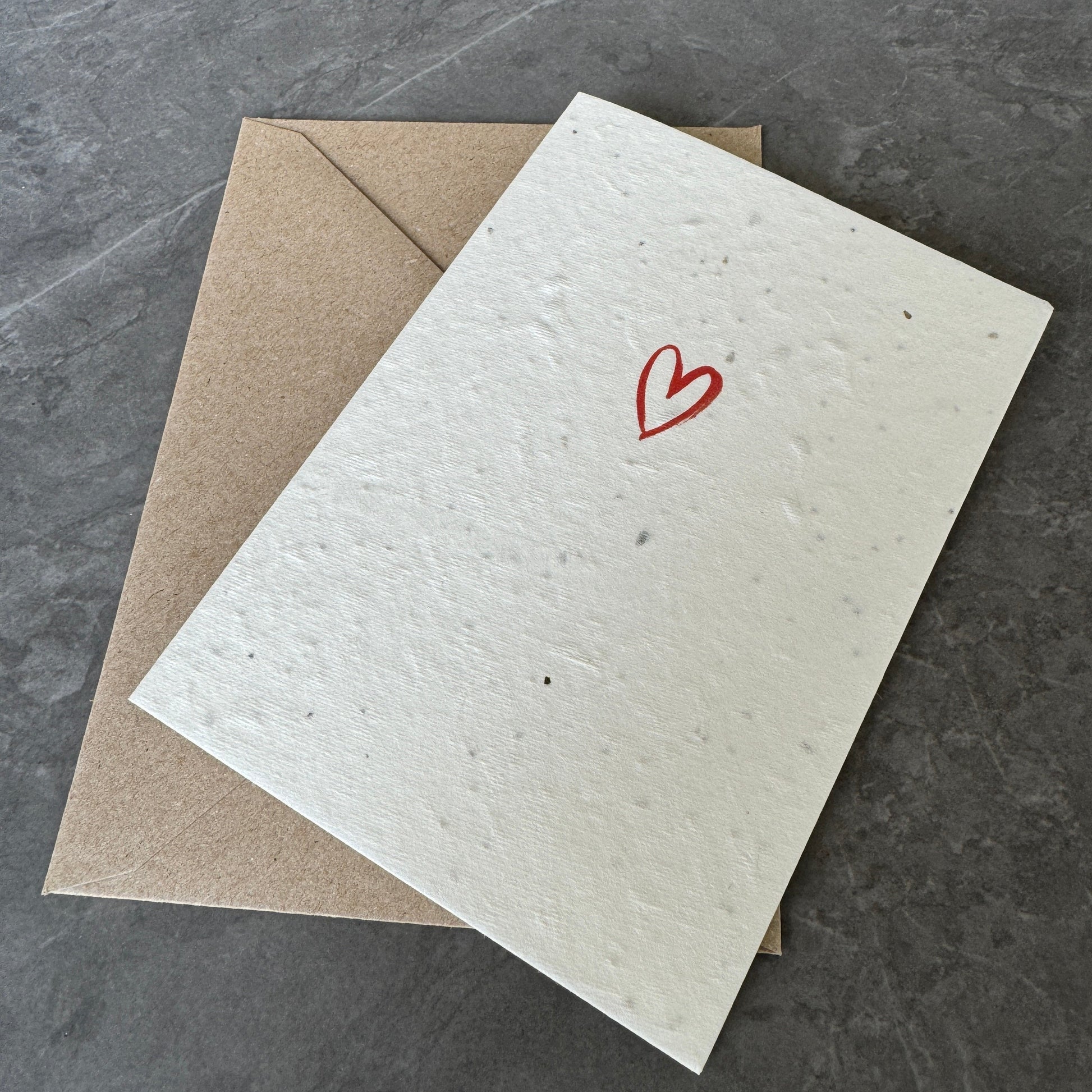 Plantable Love Heart Card with Wildflower Seeds
