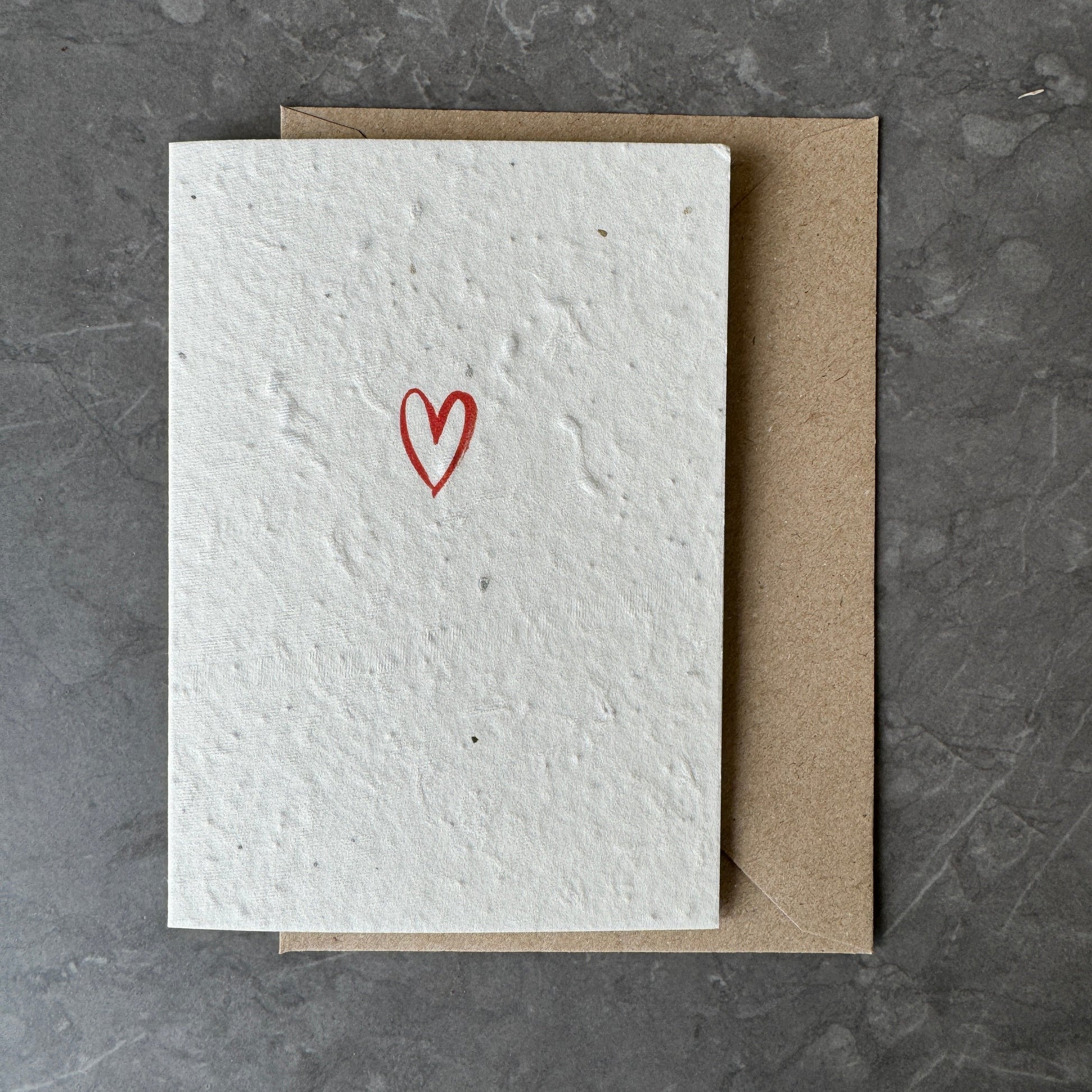 Plantable Love Heart Card with Wildflower Seeds