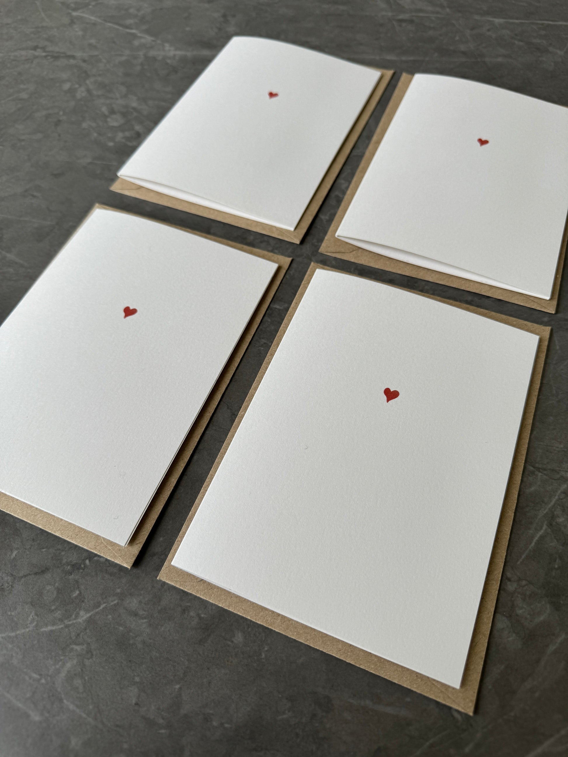 Tiny Love Heart Note Cards