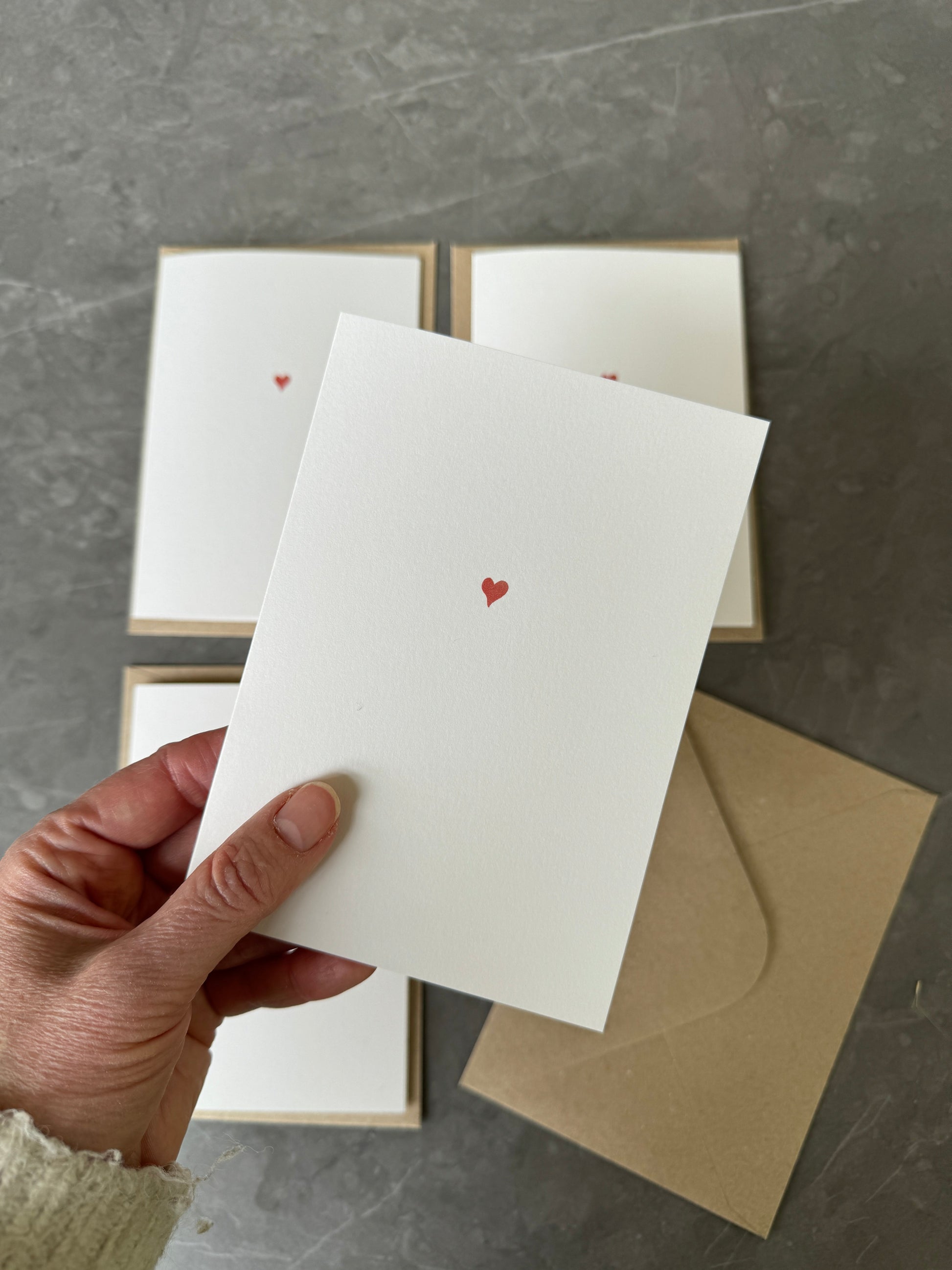 Tiny Love Heart Note Cards