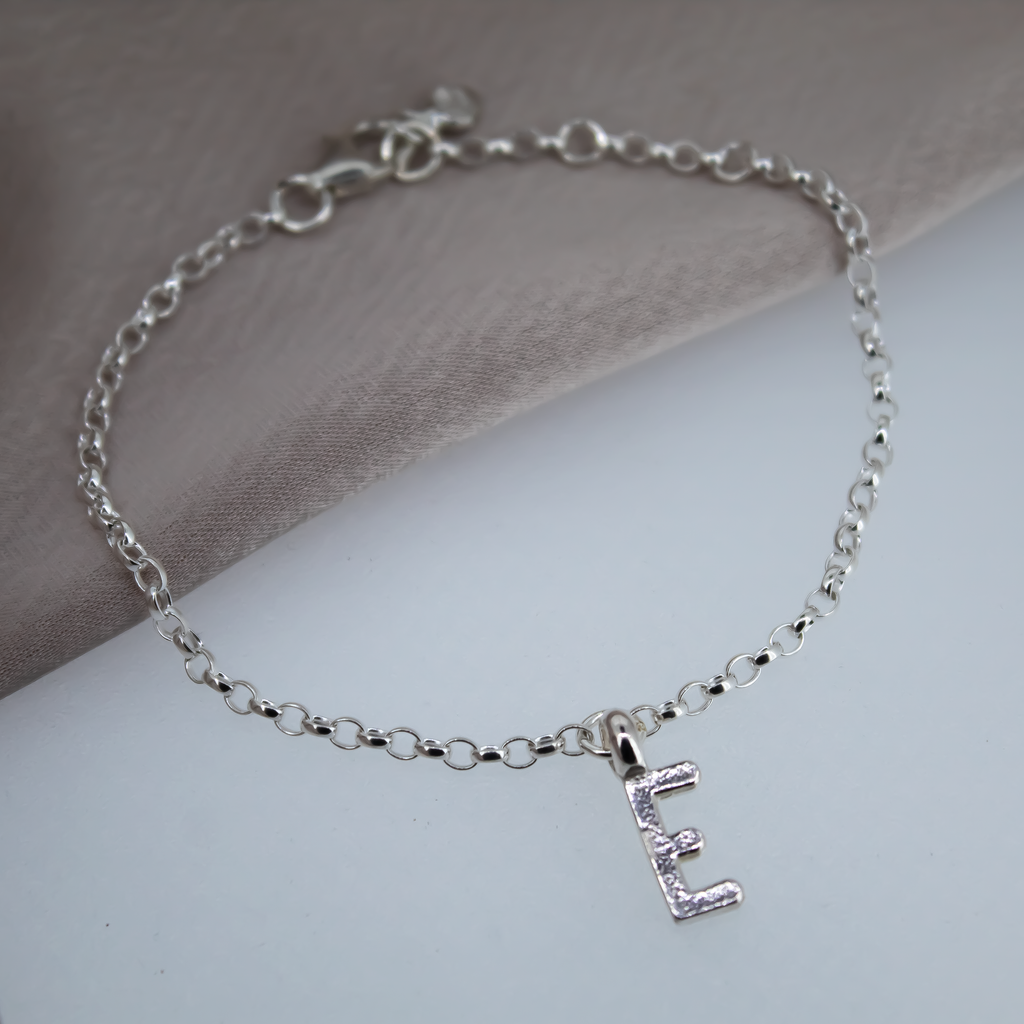 Alphabet Chain Bracelet Sterling Silver