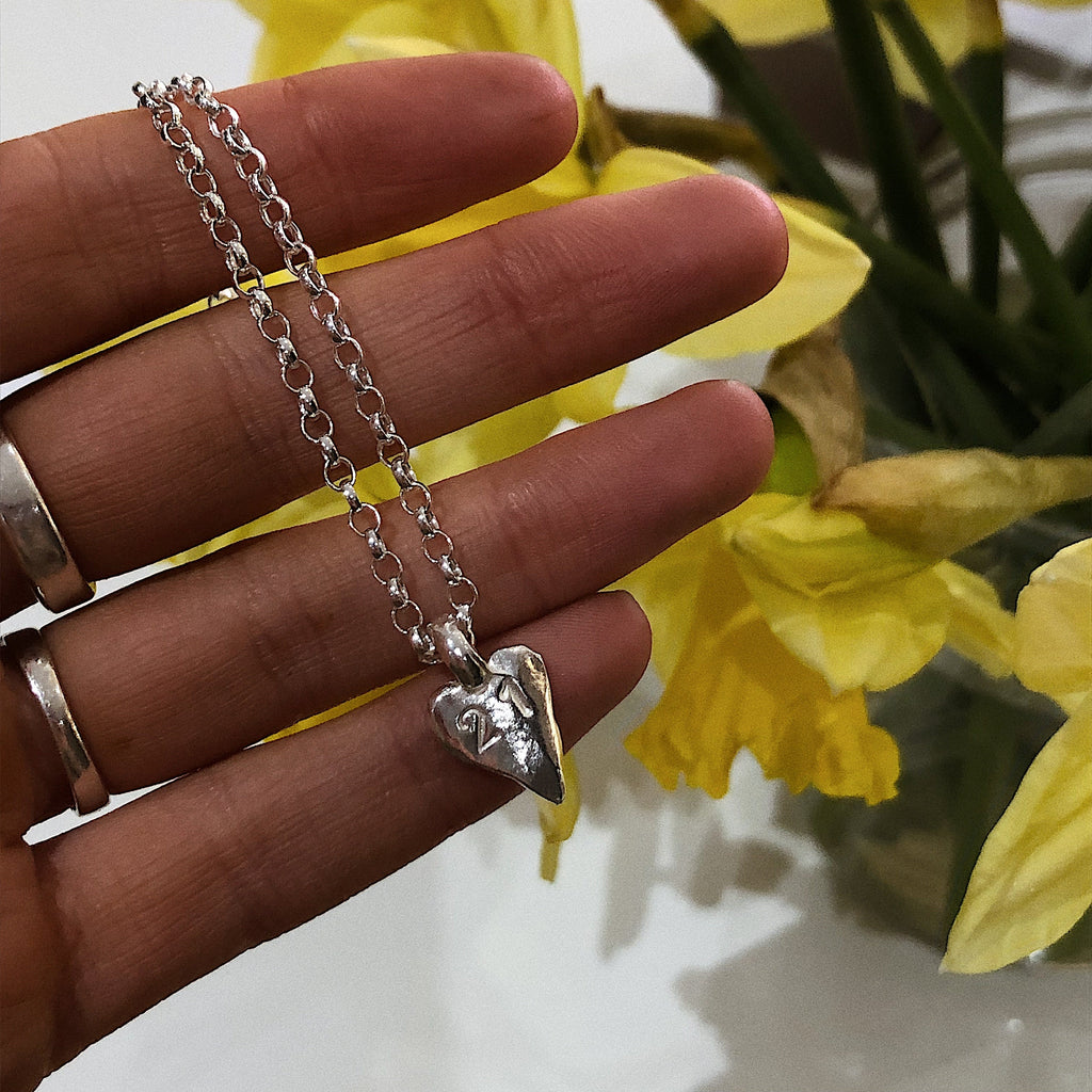 Sterling Silver Heart Chain Bracelet