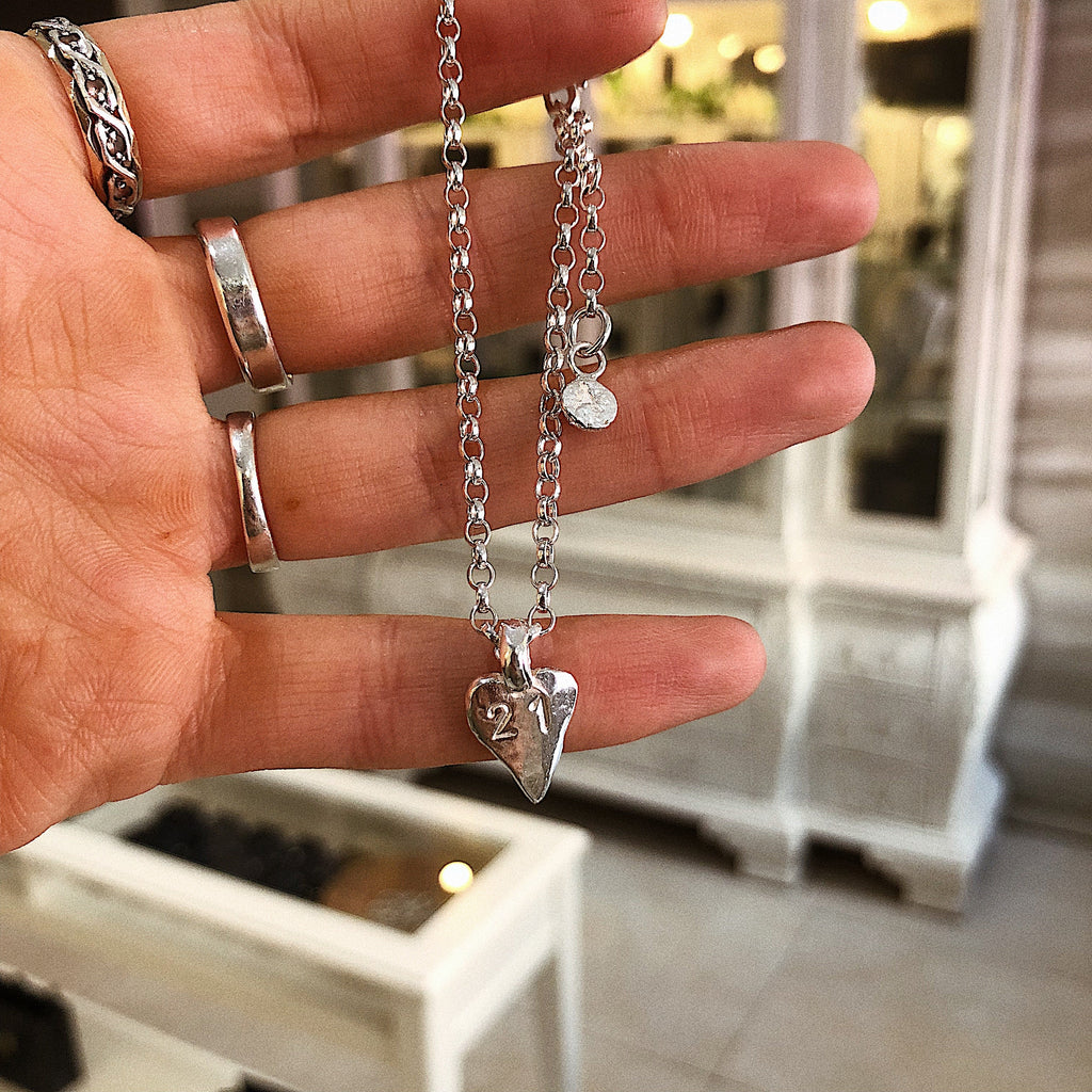 Sterling Silver Heart Chain Bracelet