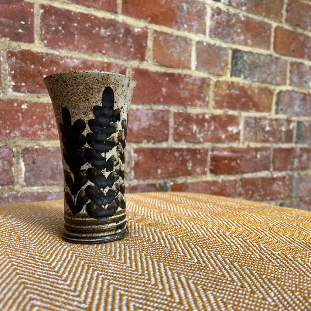 Floral ceramic vase