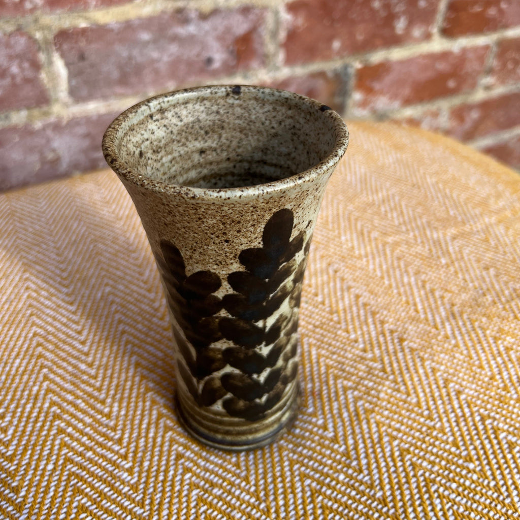 Floral ceramic vase