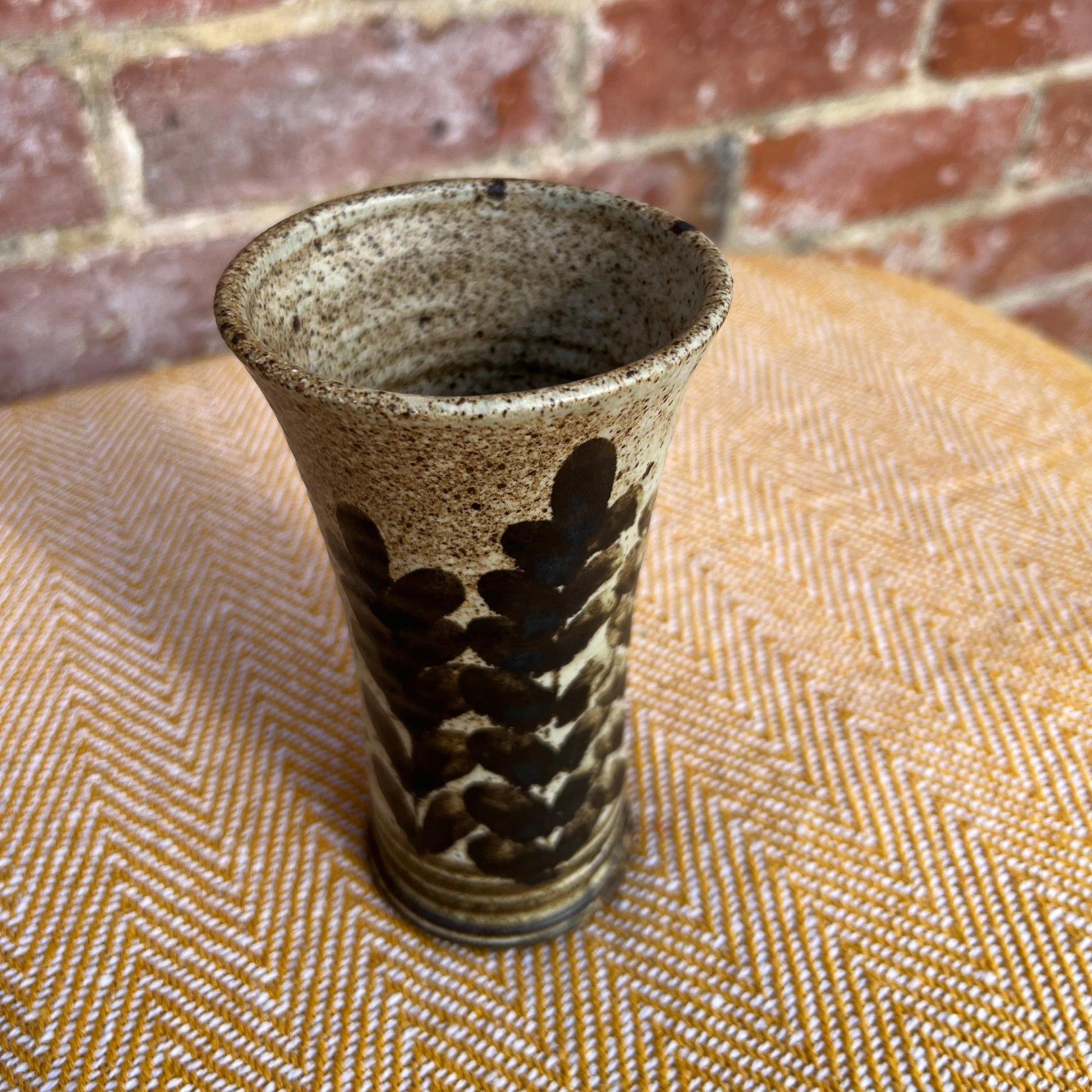 Floral ceramic vase