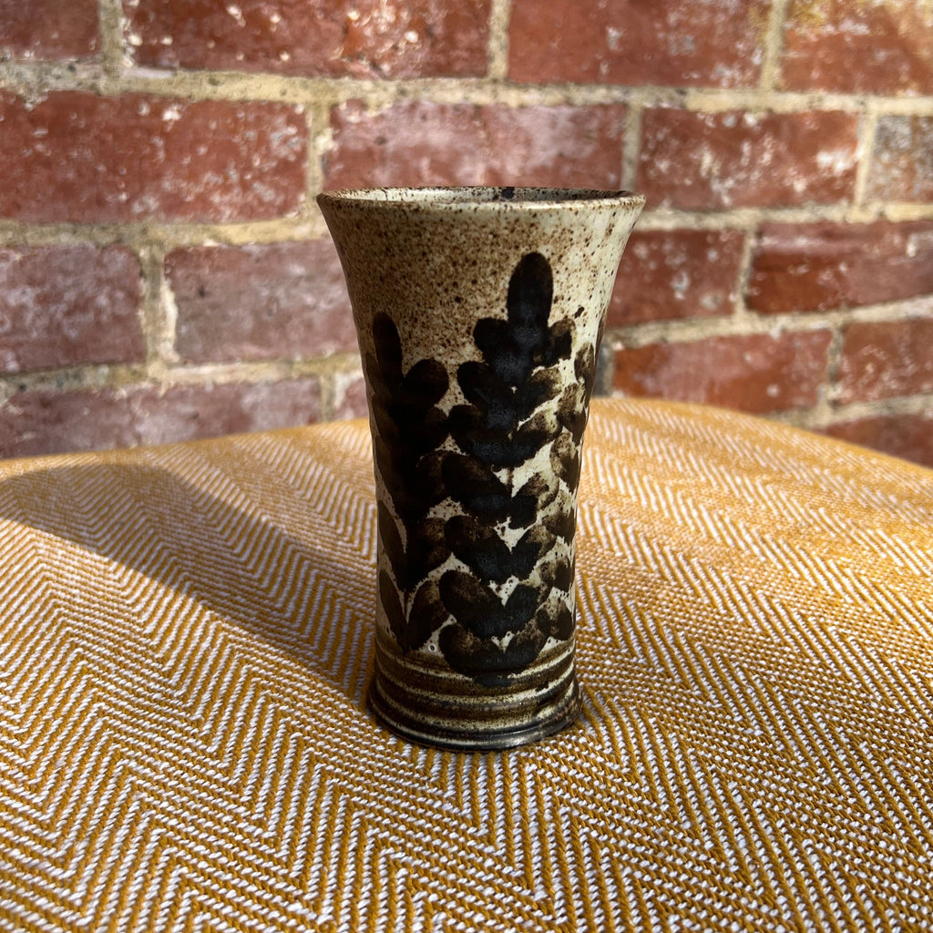 Floral ceramic vase