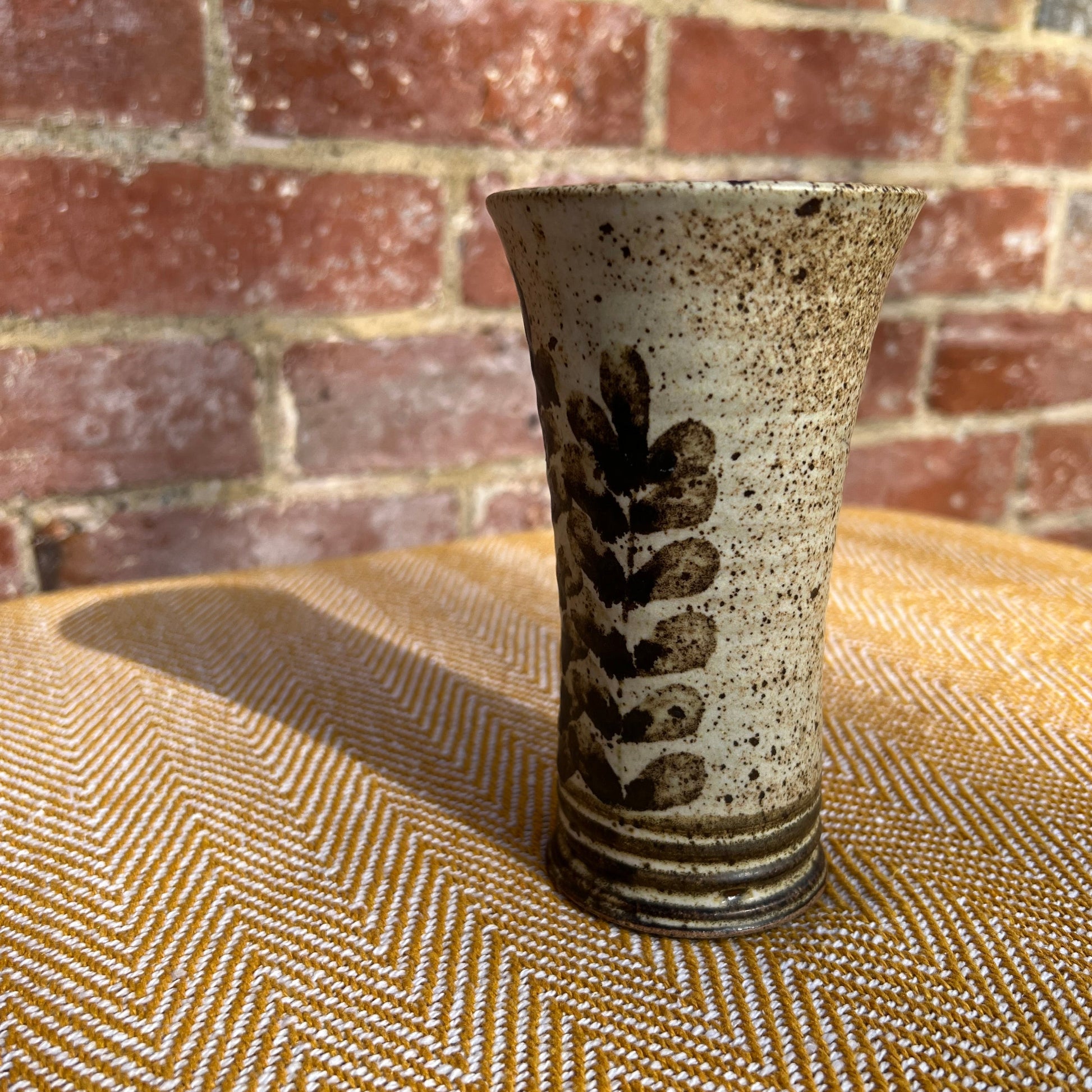 Floral ceramic vase