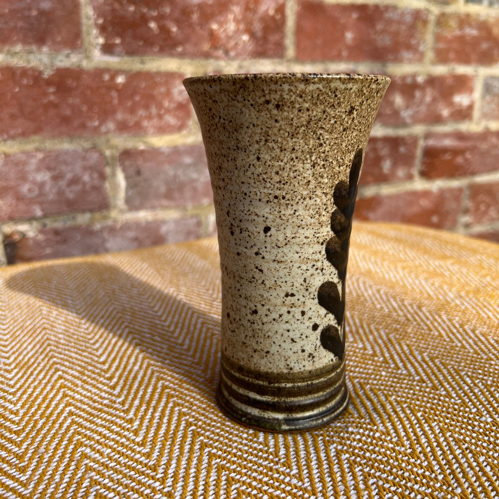 Floral ceramic vase