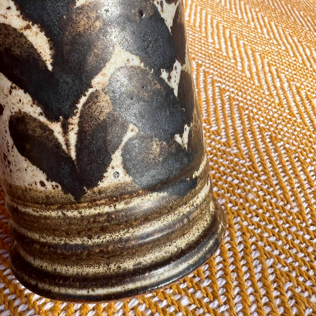 Floral ceramic vase