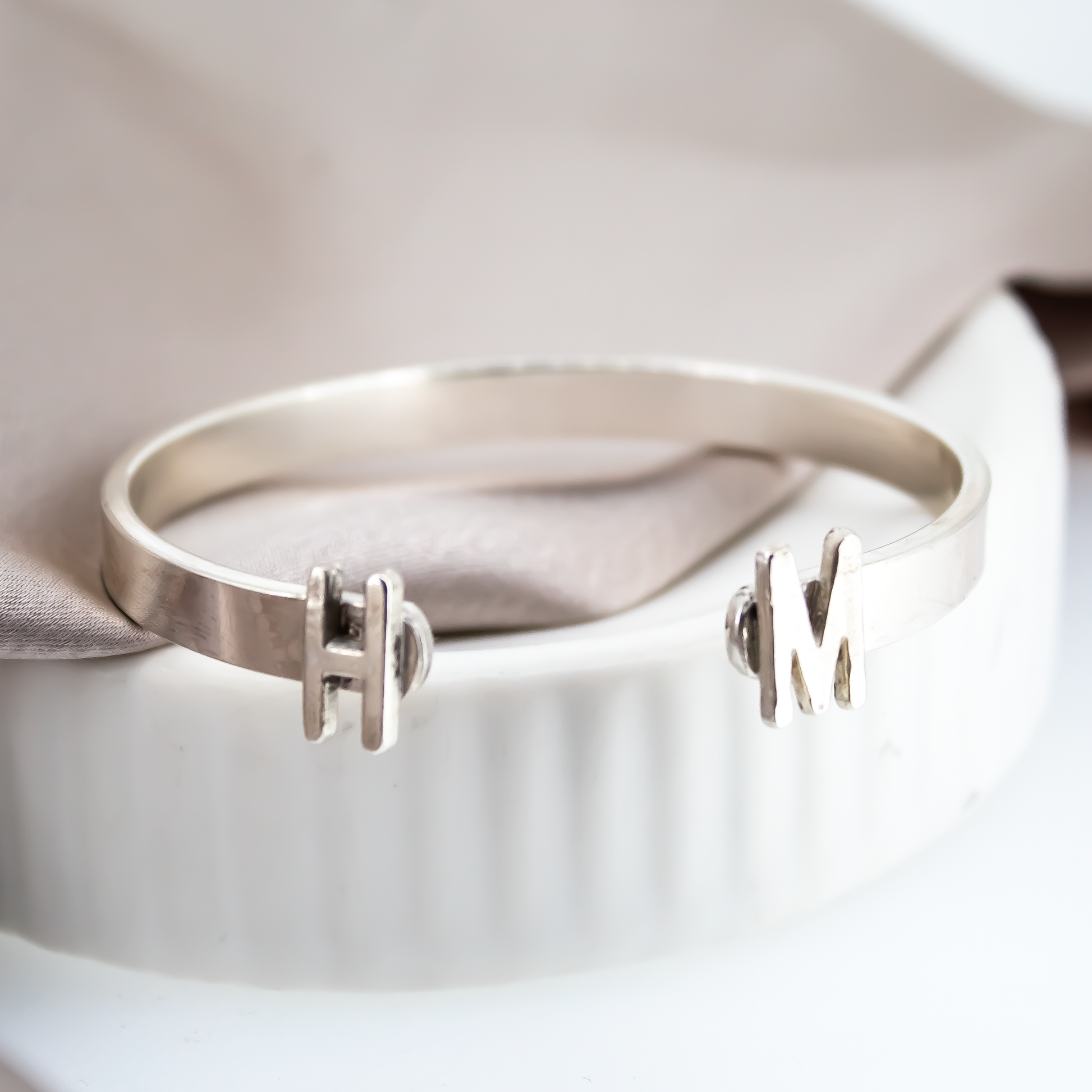 Personalised Initial Cuff Bangle