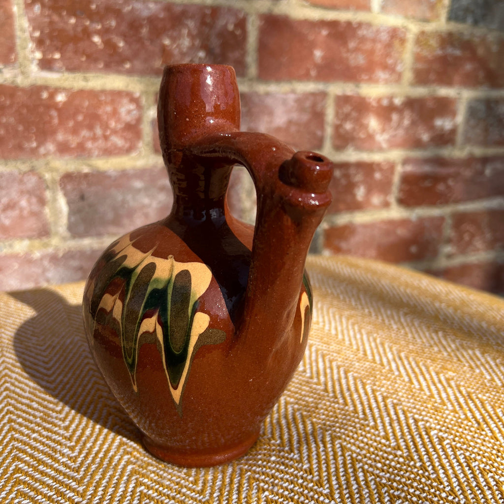 Hand painted, Bulgarian folk pitcher