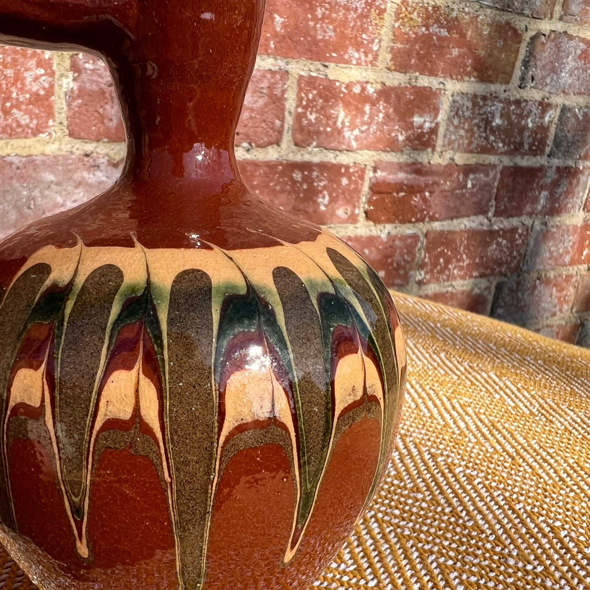 Hand painted, Bulgarian folk pitcher