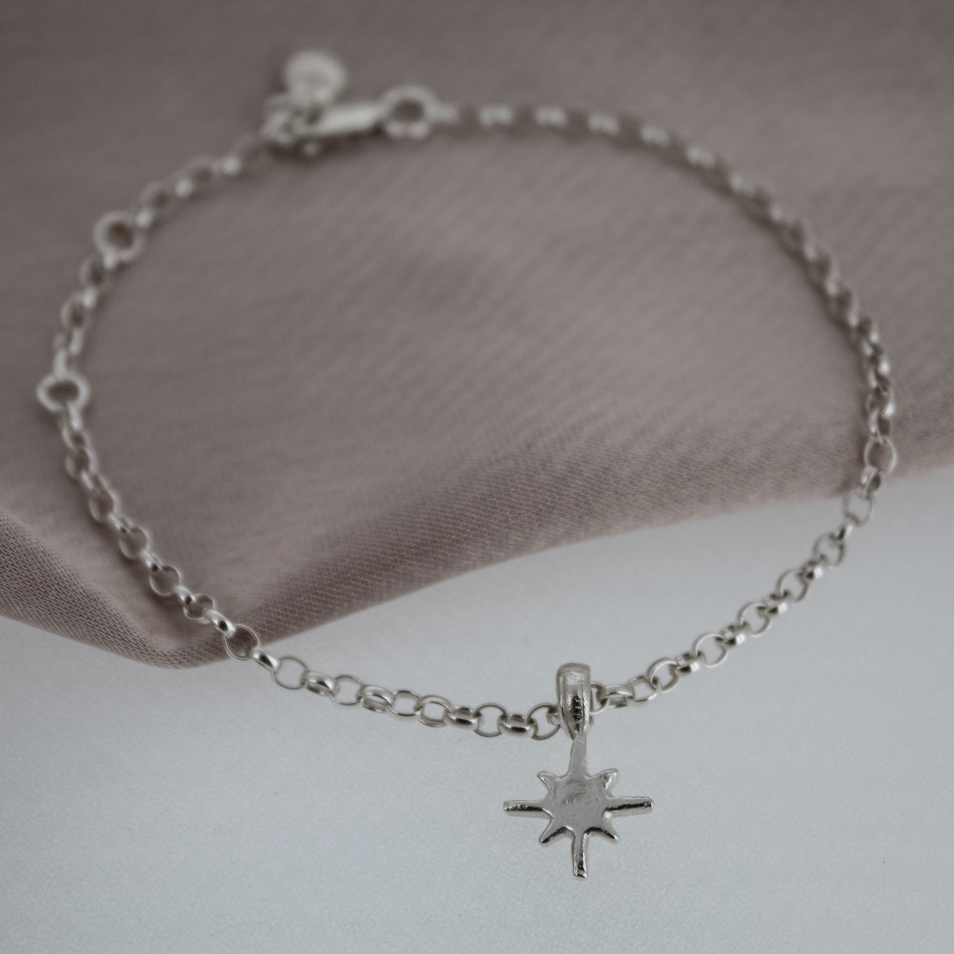 North Star Silver Chain Bracelet
