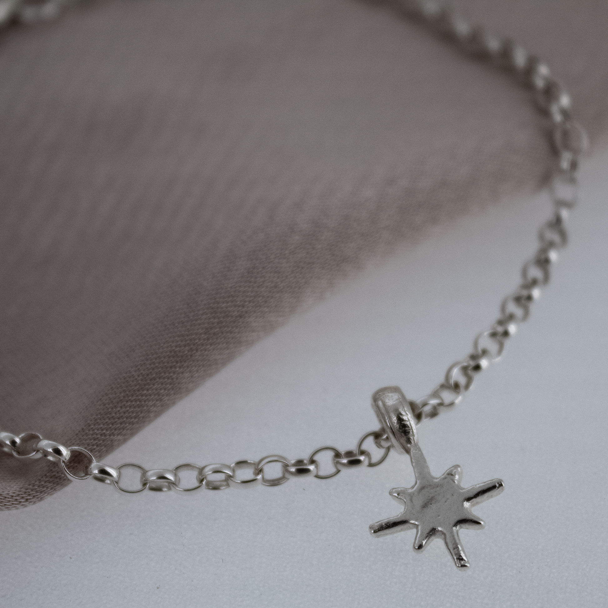 North Star Silver Chain Bracelet