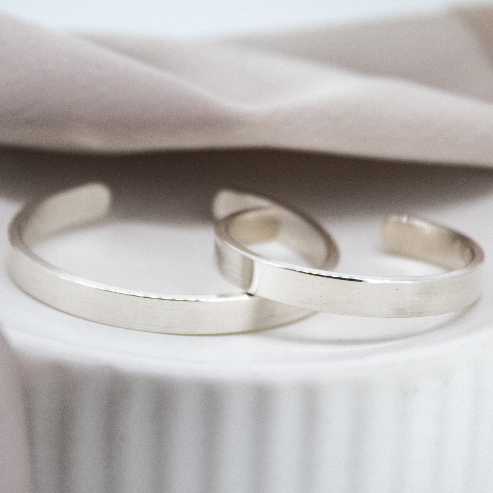 Personalised Sterling Silver Cuff Bangle for Children