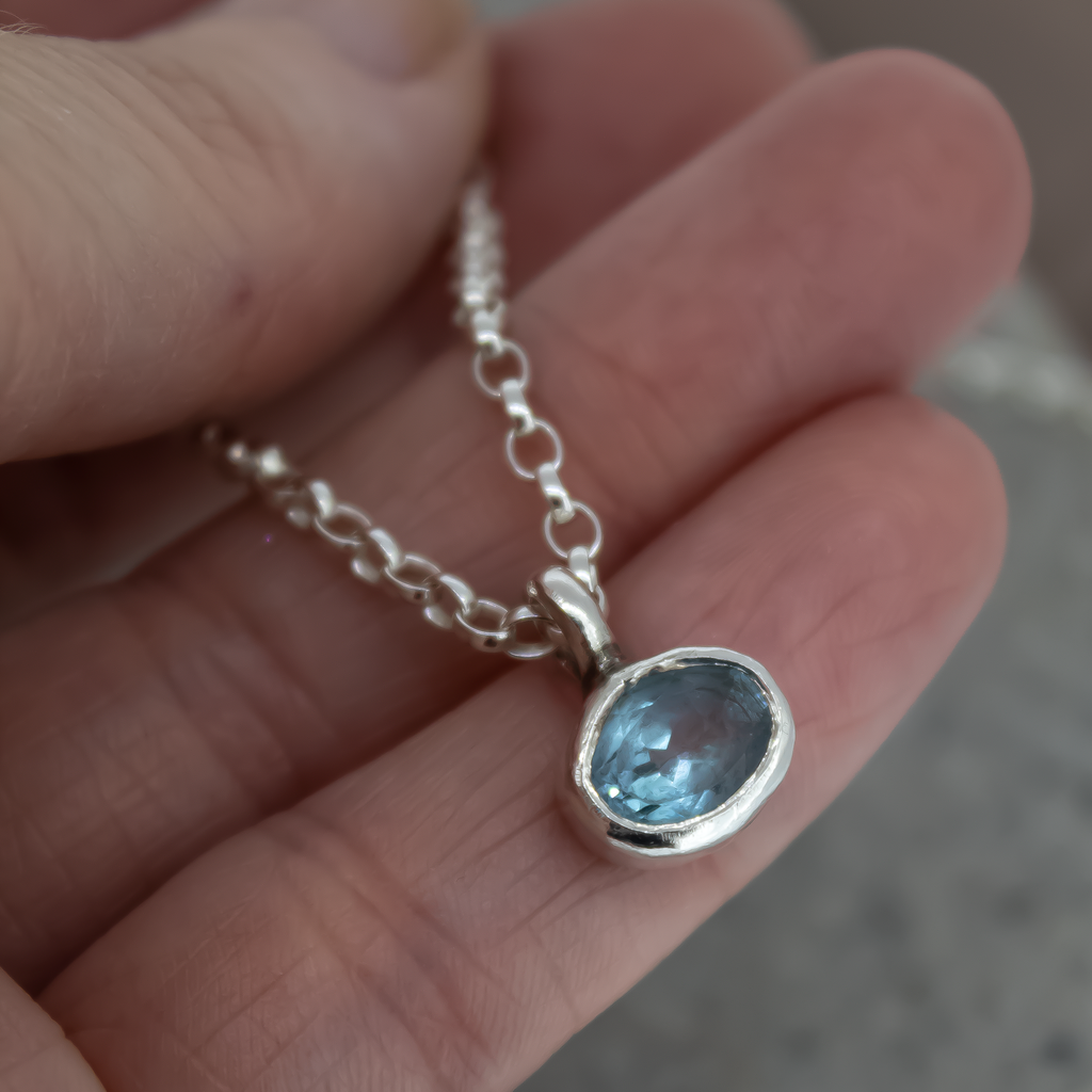 Topaz Sterling Silver Necklace