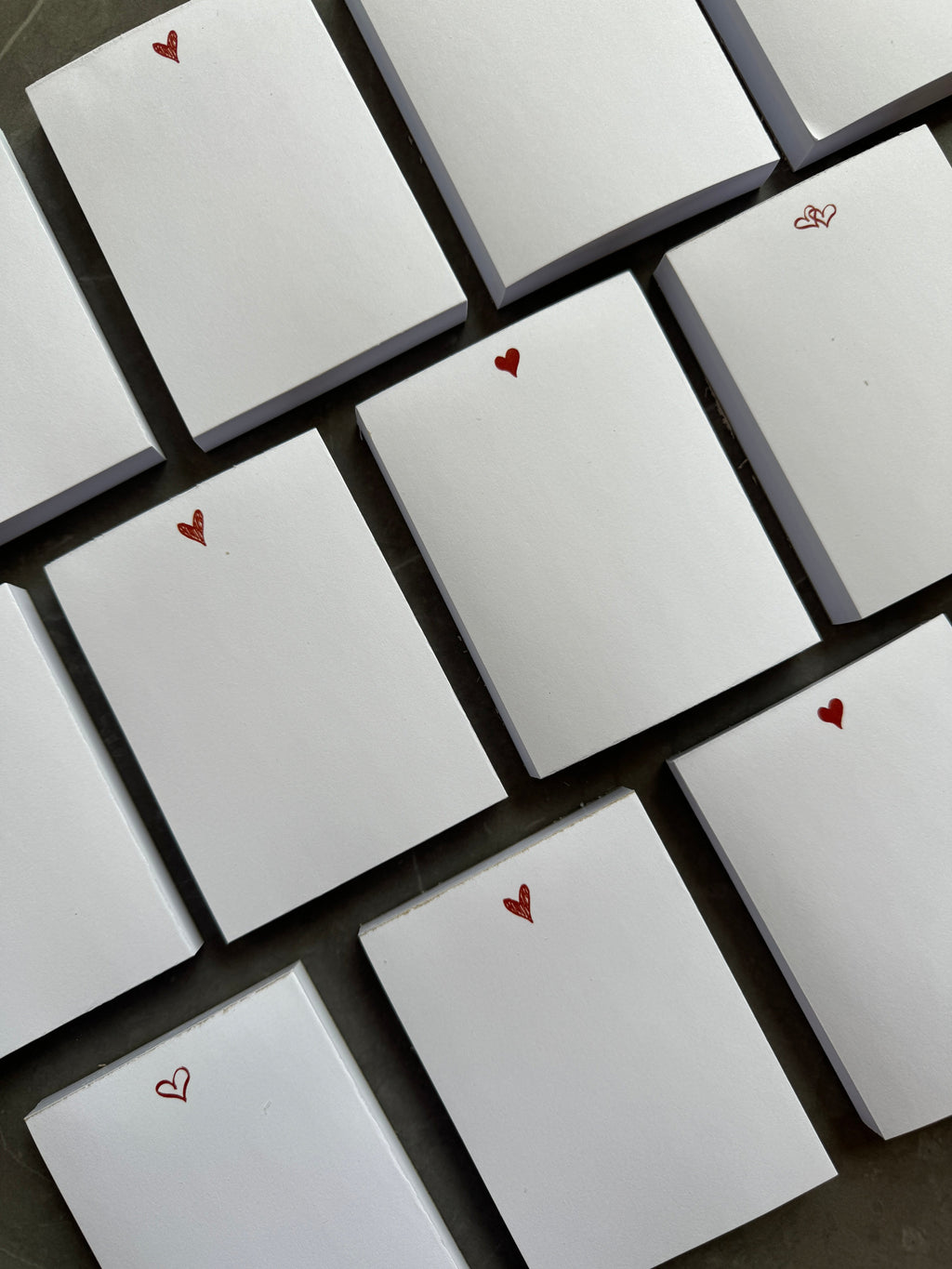 Love Heart Notepads Set of 50 Pages