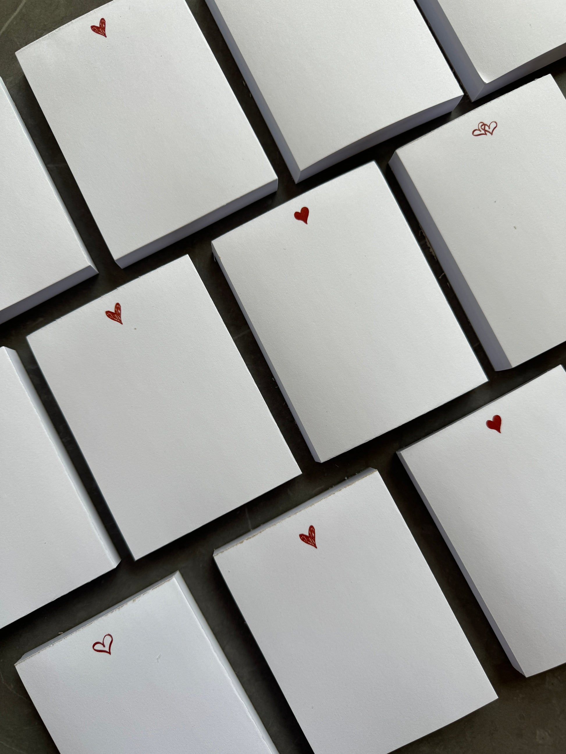 Love Heart Notepads Set of 50 Pages