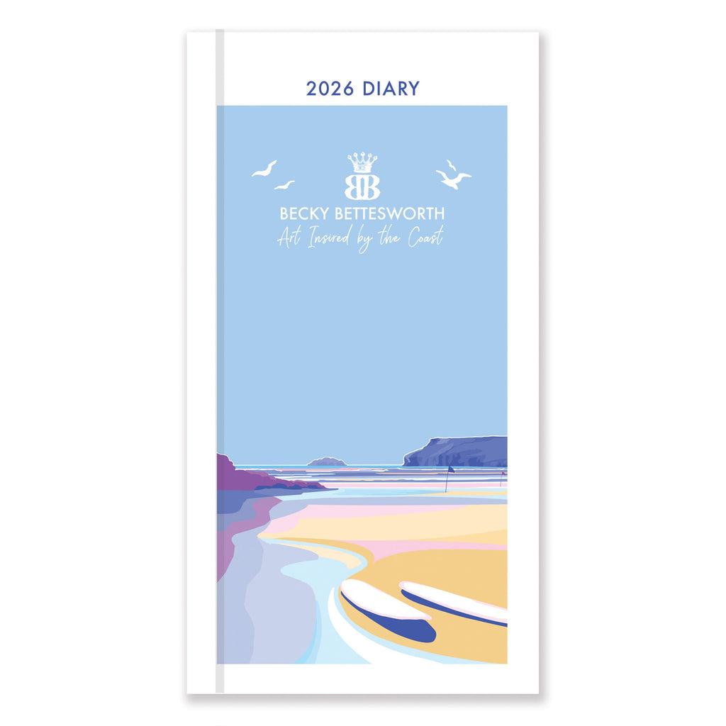 2026 Deluxe Slim Diary with Vintage Travel Designs