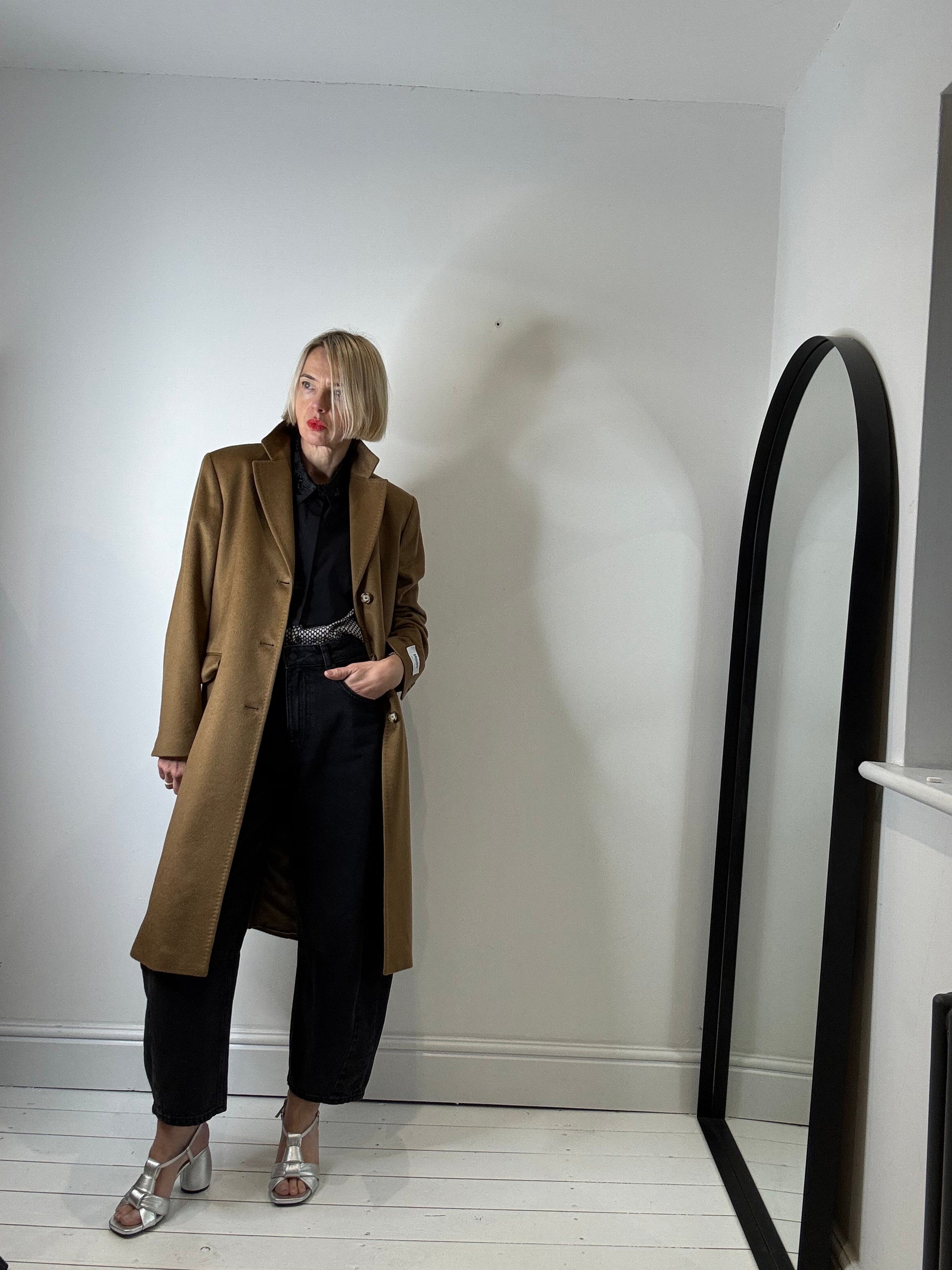 Pure Cashmere Single Breasted Coat